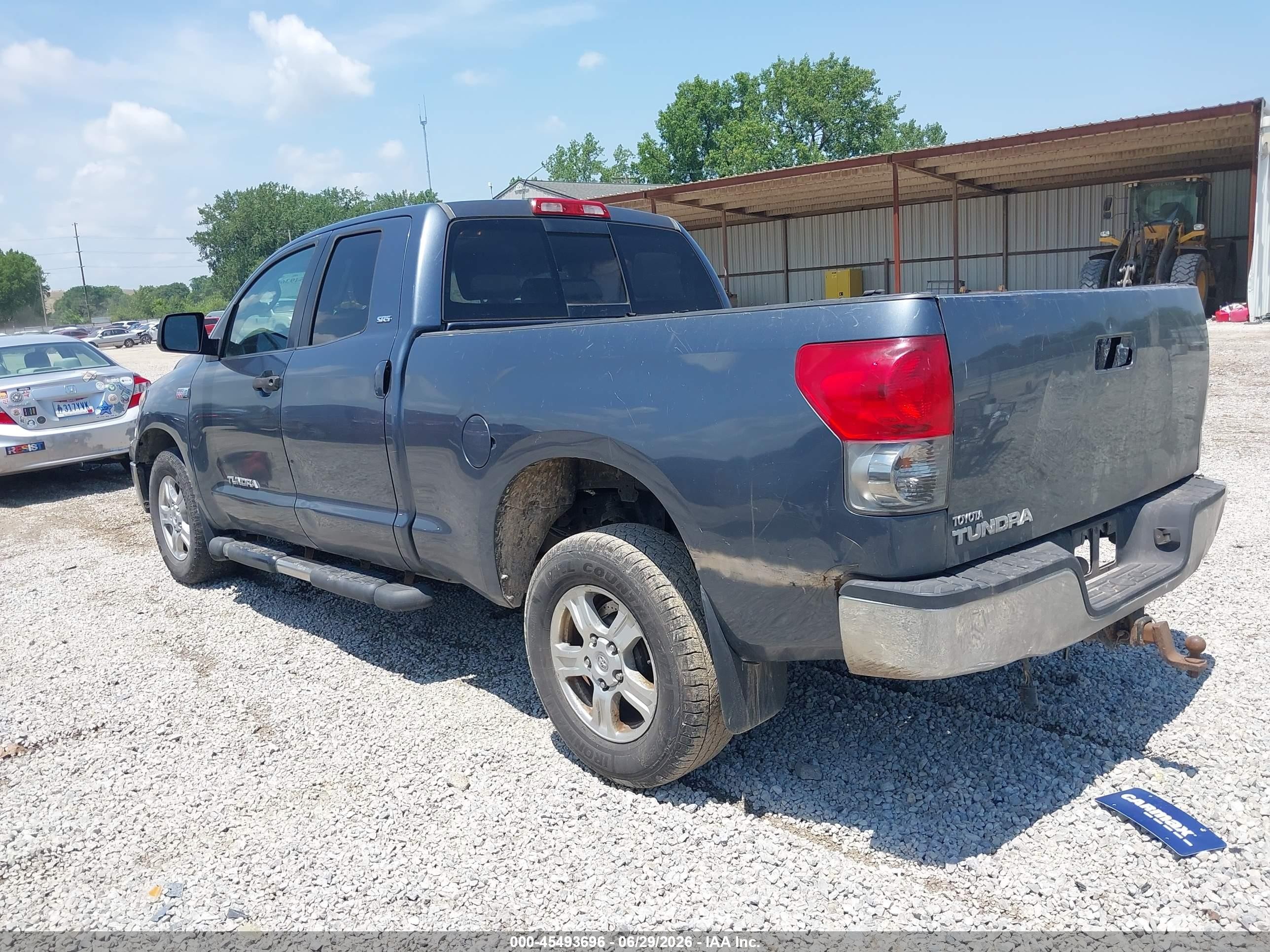 2008 Toyota Tundra Sr5 5.7l V8 Blue vin: 5TFRV541X8X036015