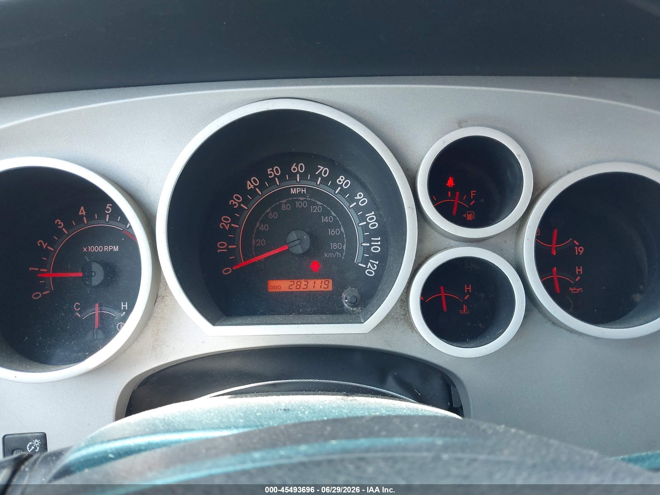 2008 Toyota Tundra Sr5 5.7l V8 Blue vin: 5TFRV541X8X036015