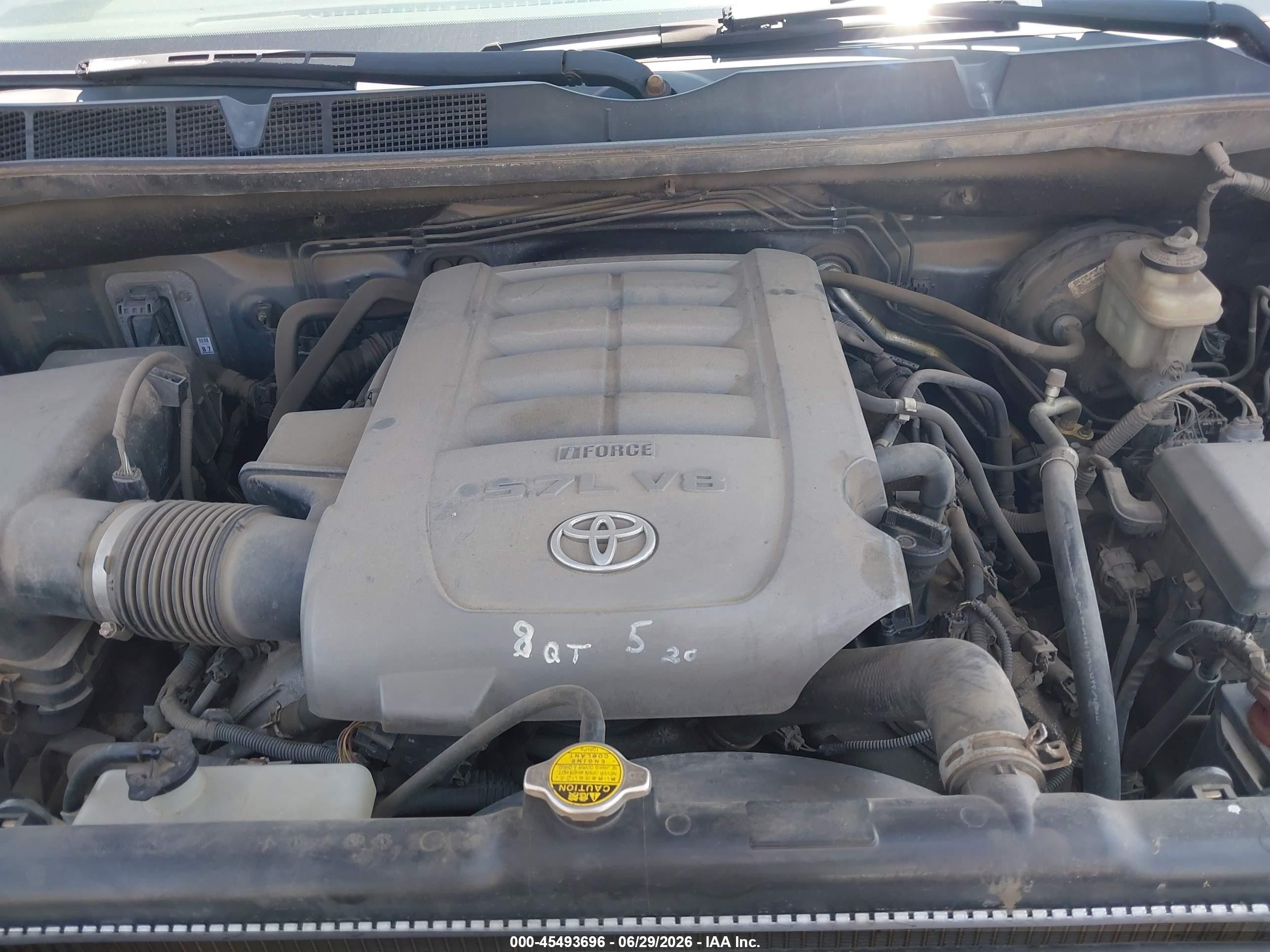 2008 Toyota Tundra Sr5 5.7l V8 Blue vin: 5TFRV541X8X036015