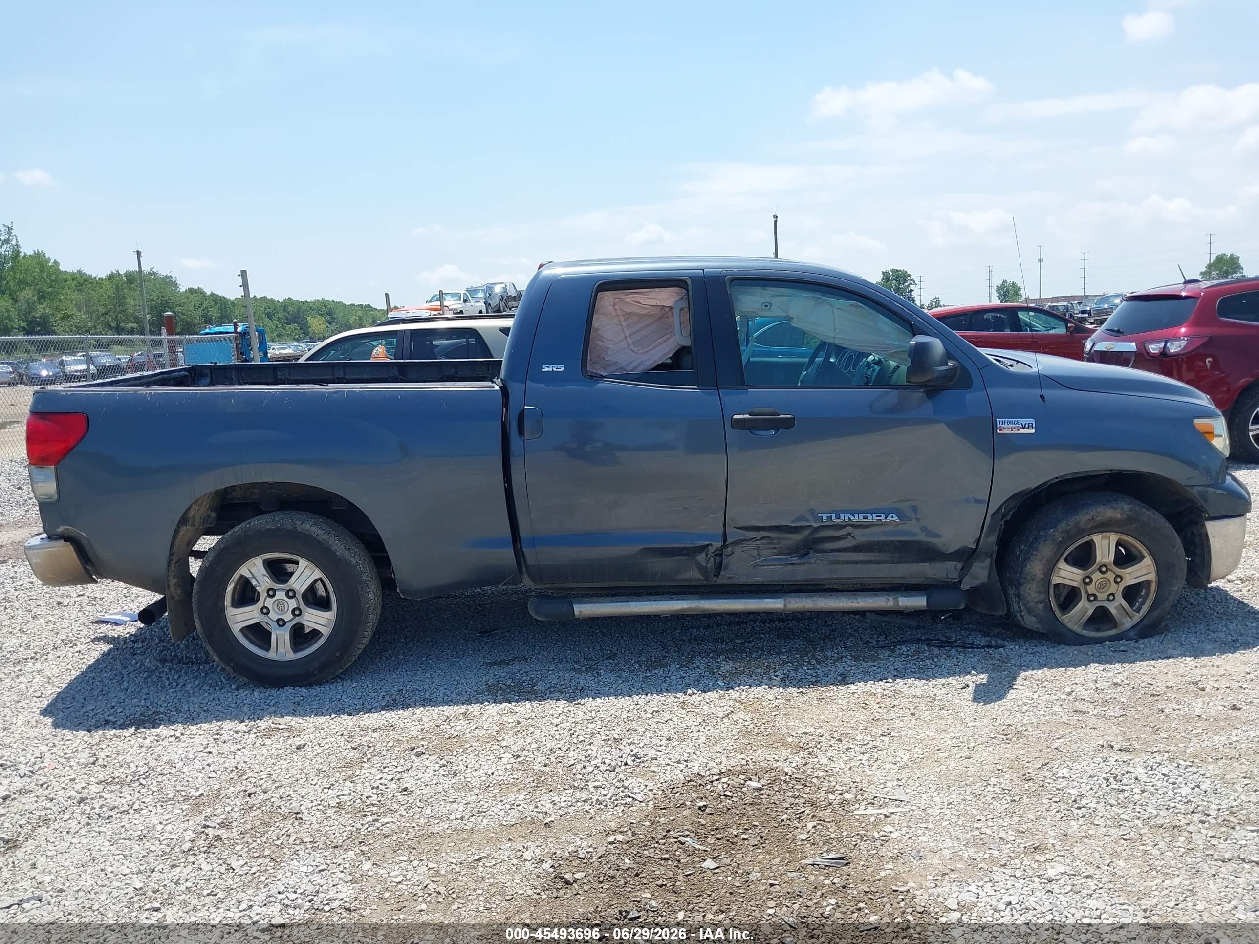 2008 Toyota Tundra Sr5 5.7l V8 Blue vin: 5TFRV541X8X036015