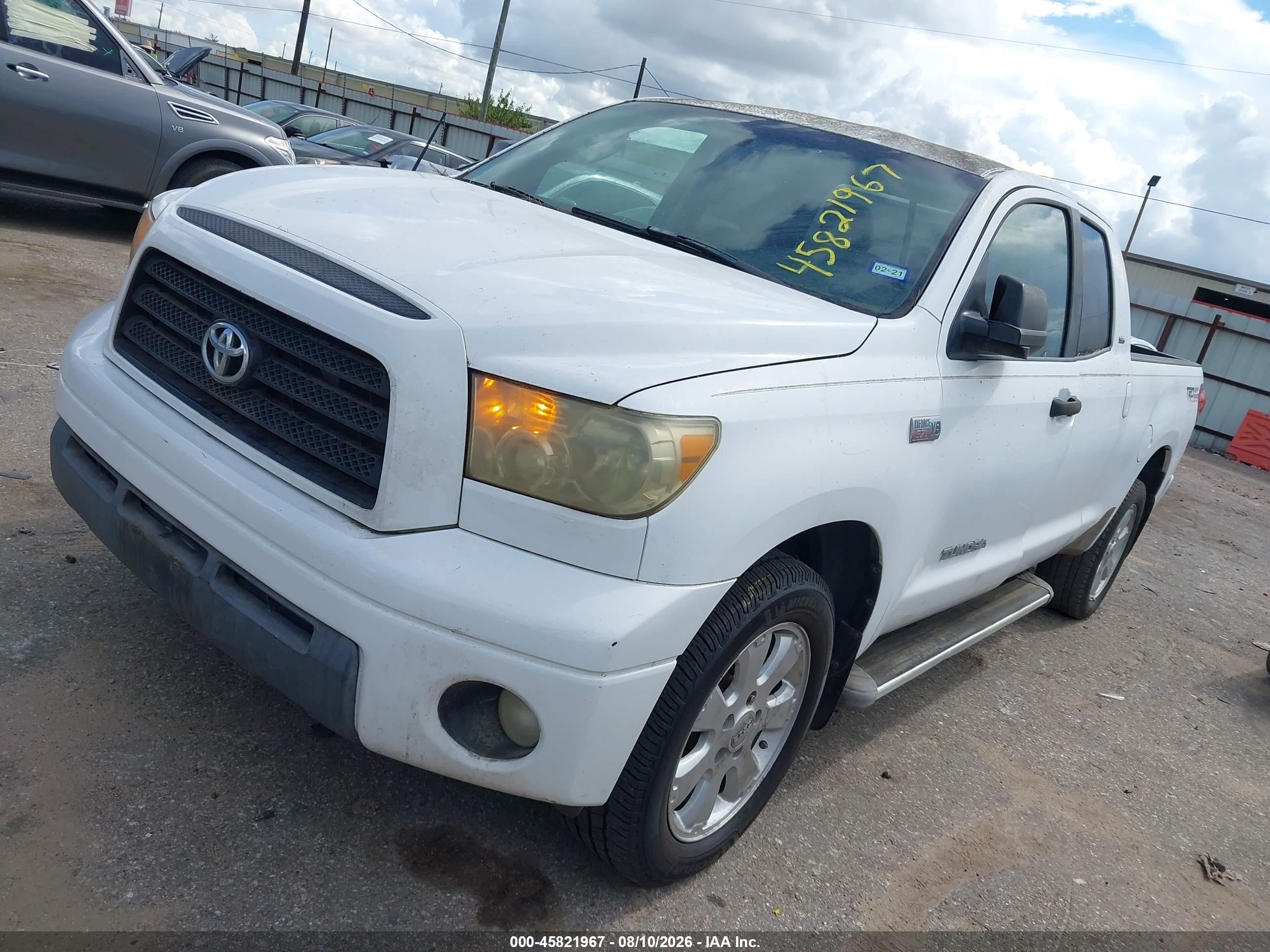 2008 Toyota Tundra Sr5 5.7l V8 Белый vin: 5TFRV541X8X051291