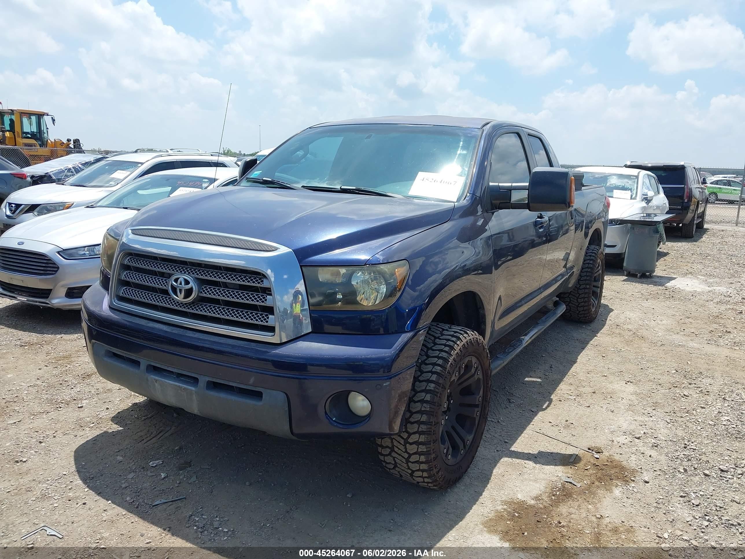2008 Toyota Tundra Limited 5.7l V8 Blue vin: 5TFRV58128X050033