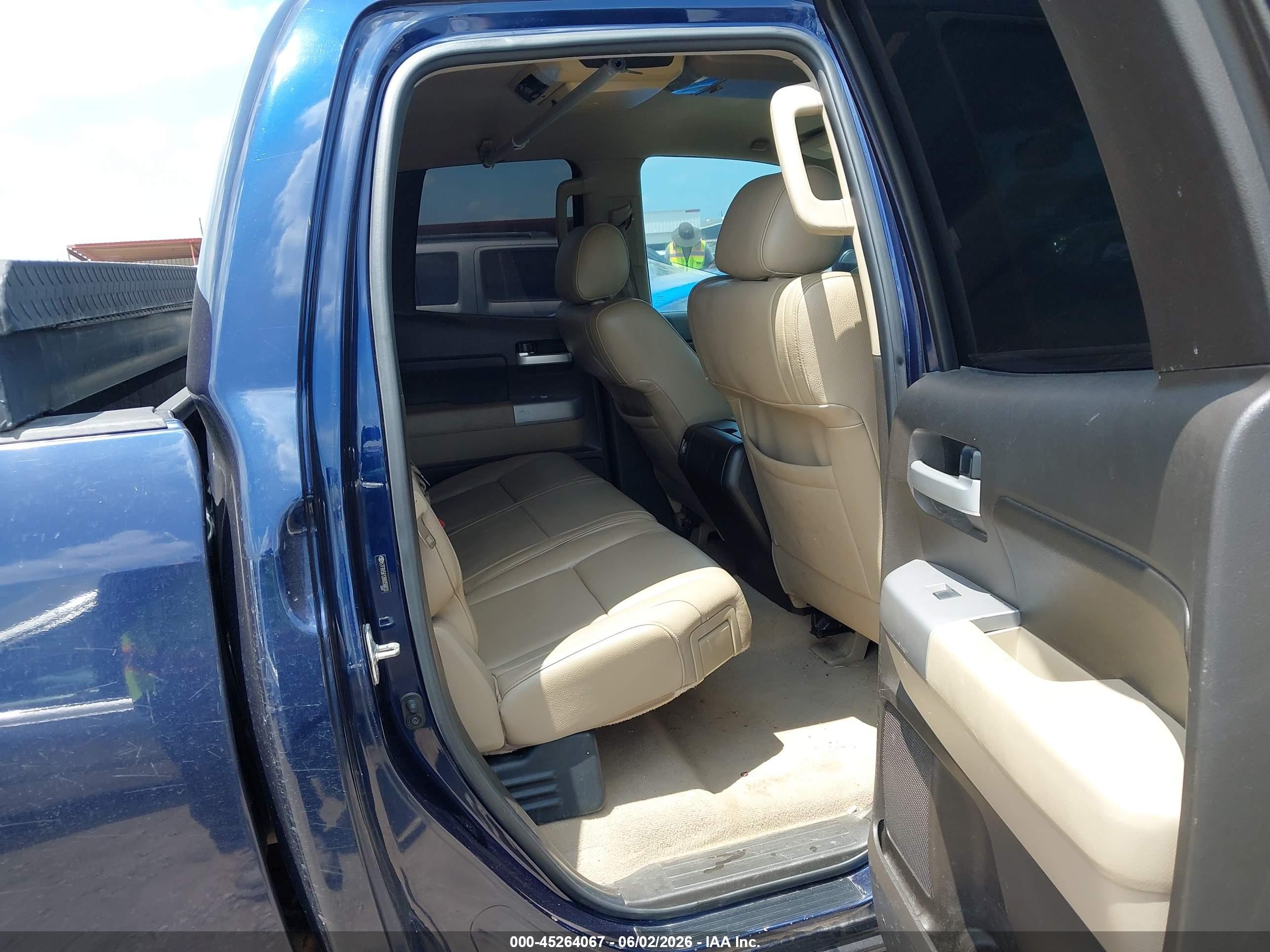 2008 Toyota Tundra Limited 5.7l V8 Blue vin: 5TFRV58128X050033