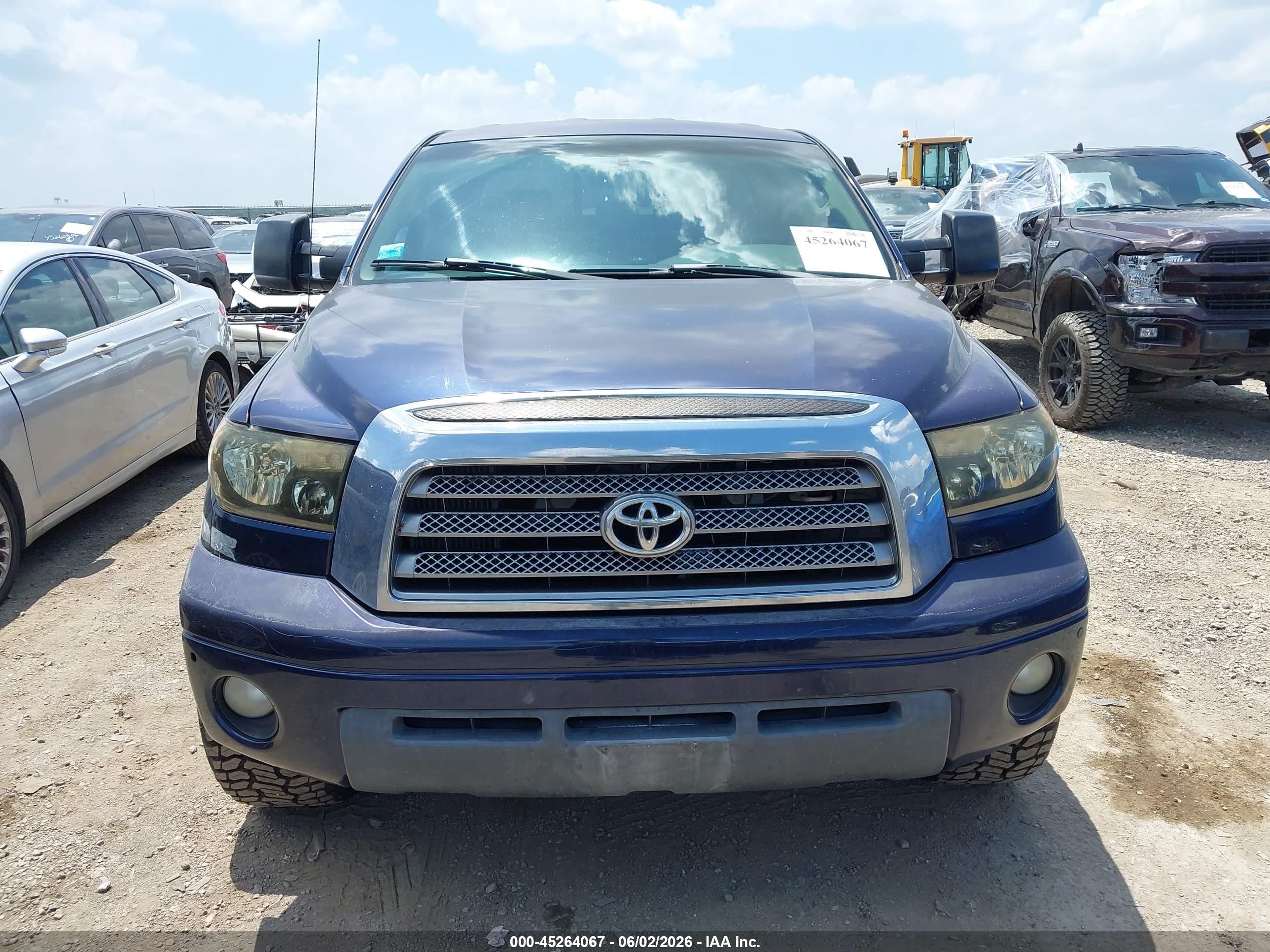 2008 Toyota Tundra Limited 5.7l V8 Blue vin: 5TFRV58128X050033