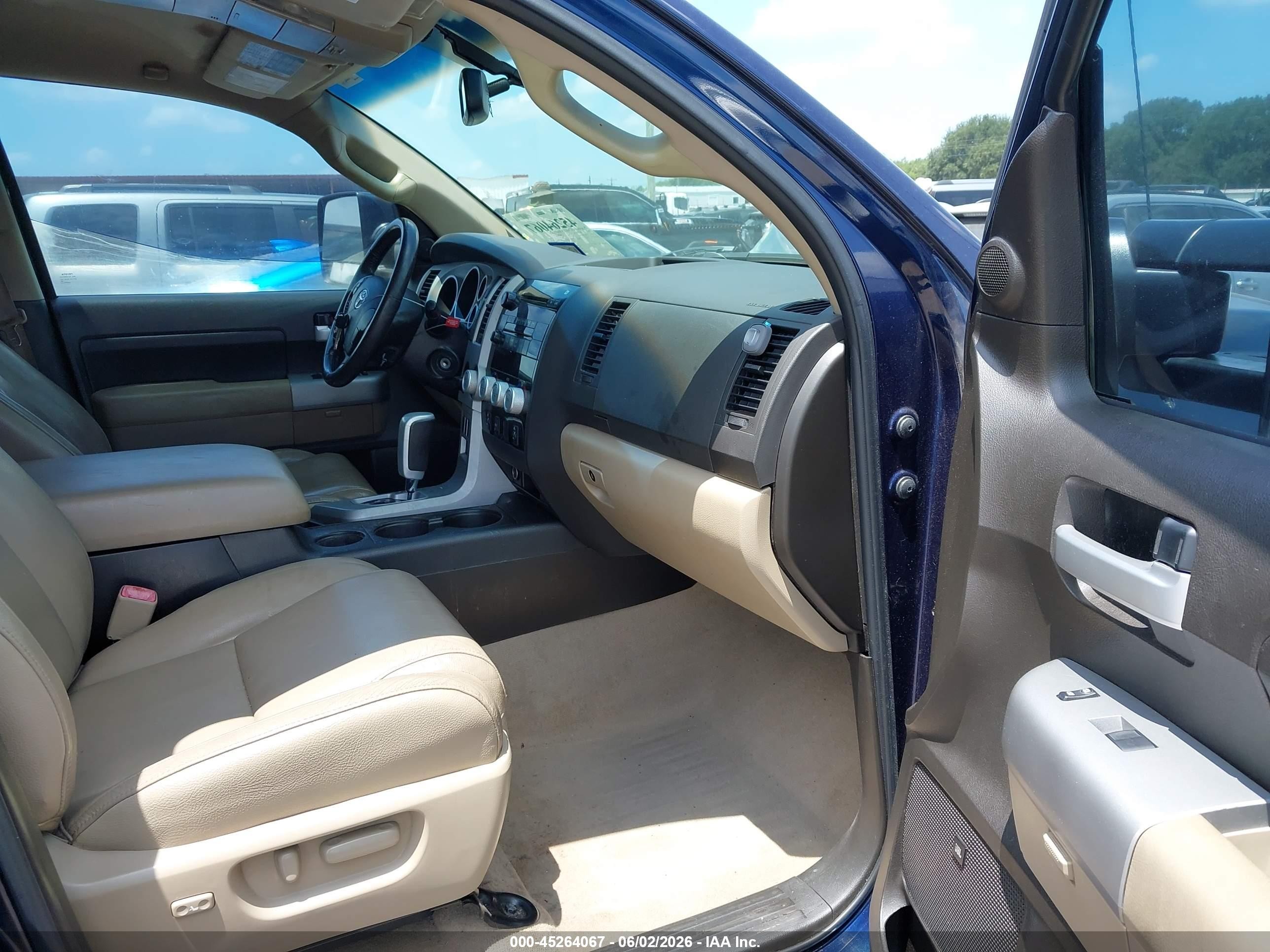2008 Toyota Tundra Limited 5.7l V8 Blue vin: 5TFRV58128X050033