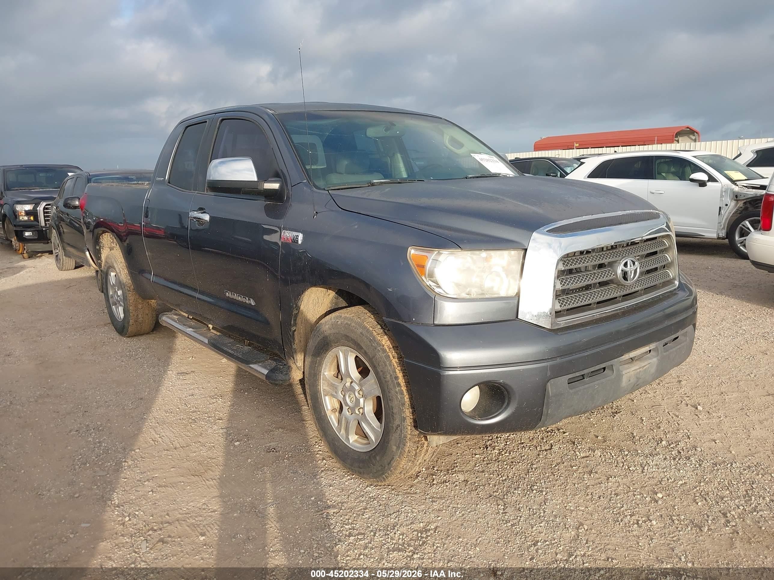 2007 Toyota Tundra Limited 5.7l V8 Gray vin: 5TFRV58137X021817