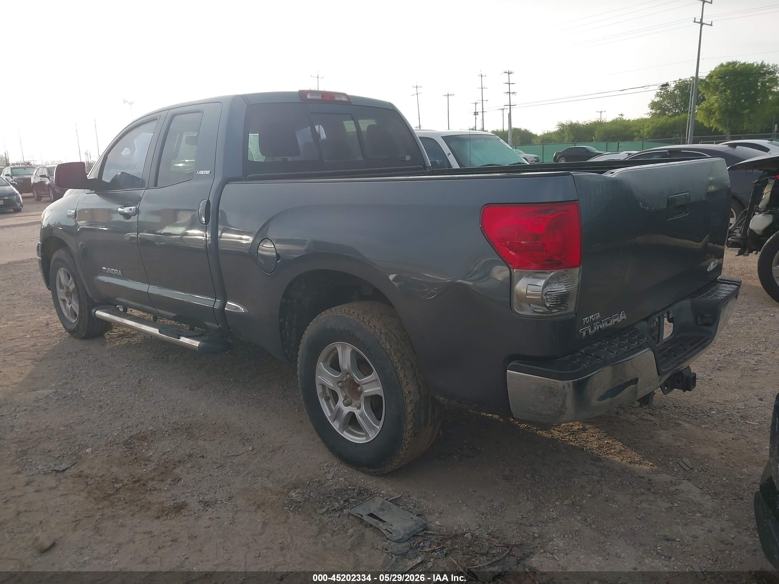 2007 Toyota Tundra Limited 5.7l V8 Gray vin: 5TFRV58137X021817