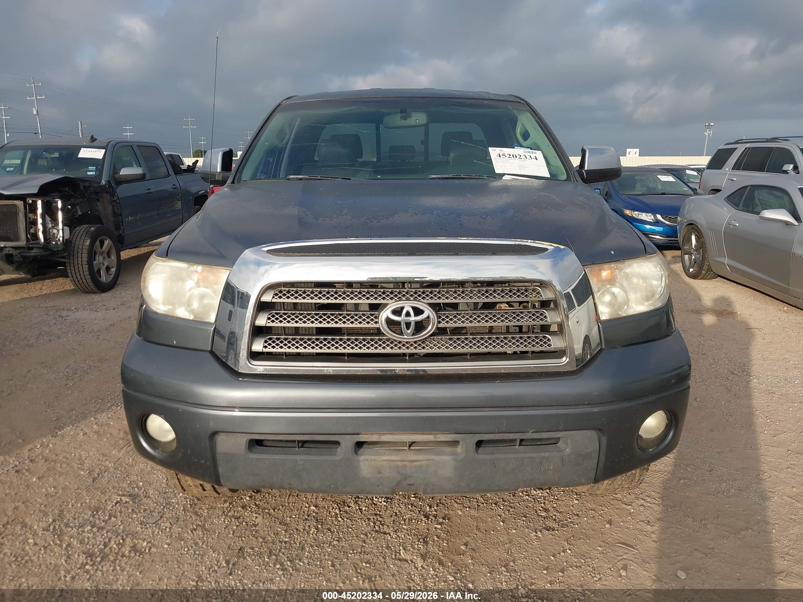 2007 Toyota Tundra Limited 5.7l V8 Gray vin: 5TFRV58137X021817