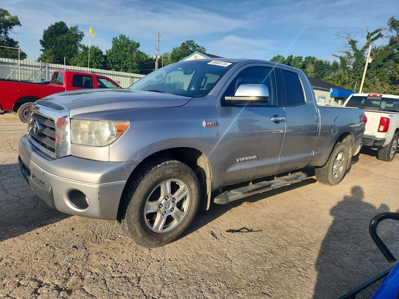 2007 Toyota Tundra Double Cab Limited Silver vin: 5TFRV58147X006825