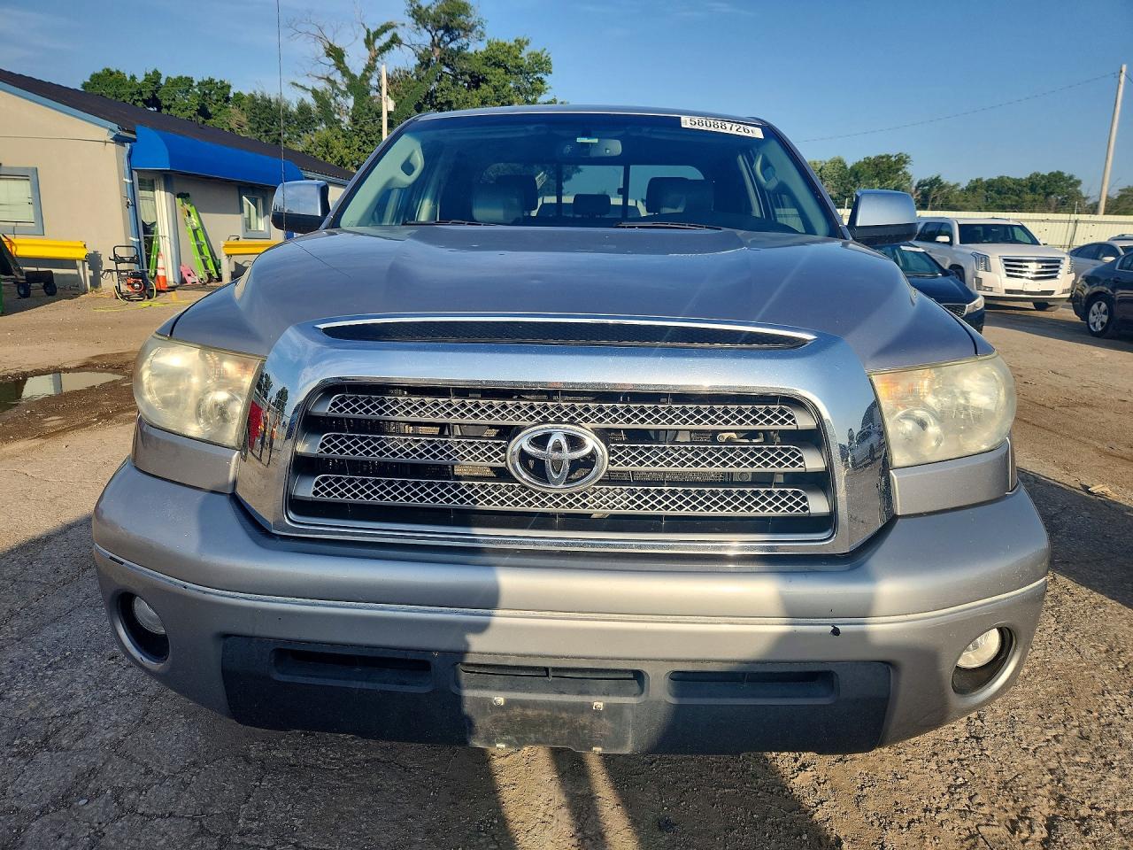 2007 Toyota Tundra Double Cab Limited Silver vin: 5TFRV58147X006825