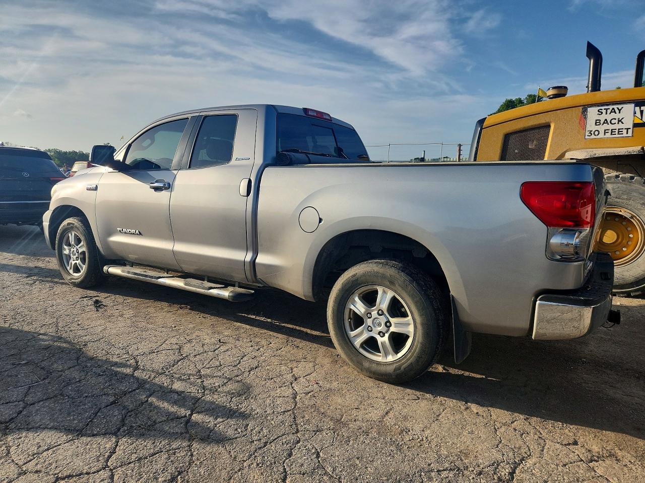2007 Toyota Tundra Double Cab Limited Silver vin: 5TFRV58147X006825