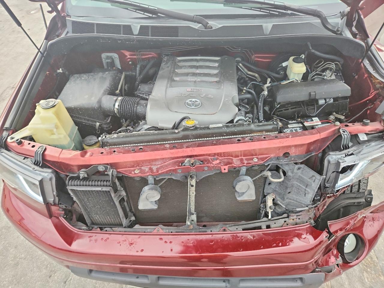 2007 Toyota Tundra Limited Burgundy vin: 5TFRV58187X012708