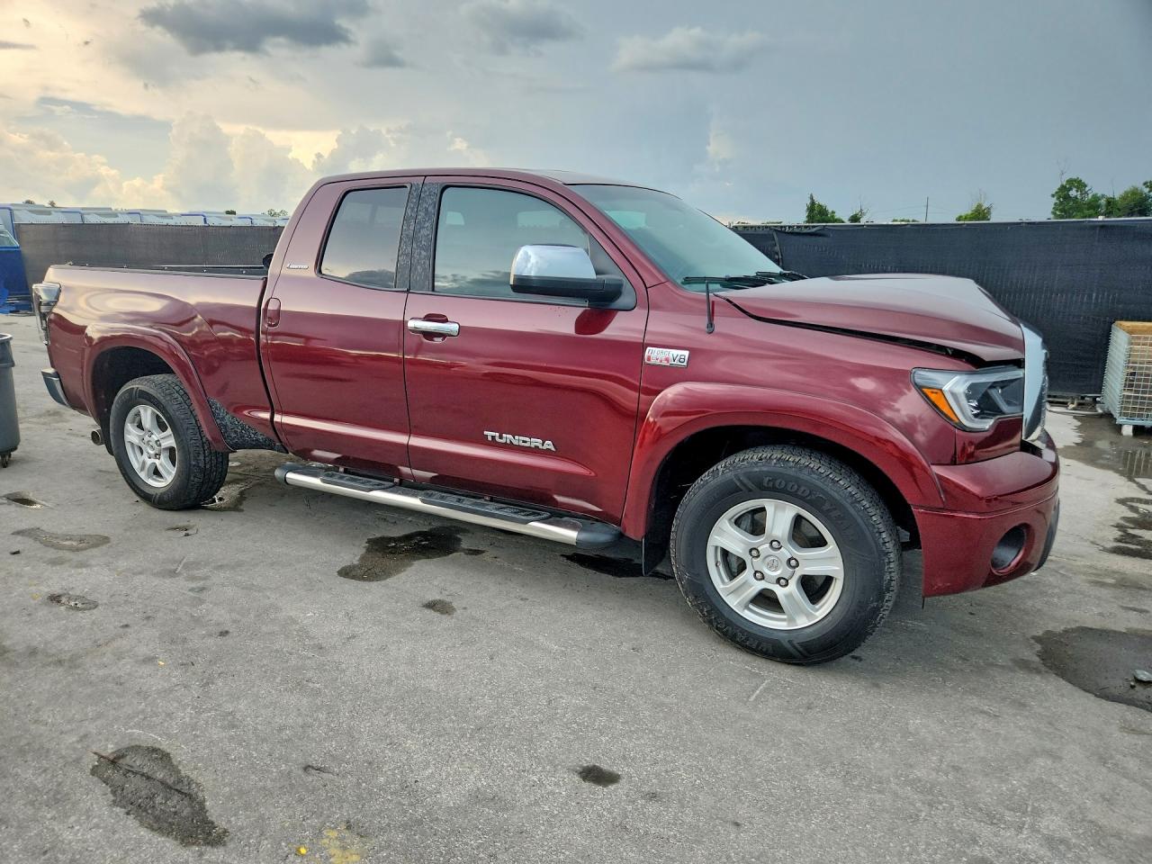 2007 Toyota Tundra Limited Burgundy vin: 5TFRV58187X012708