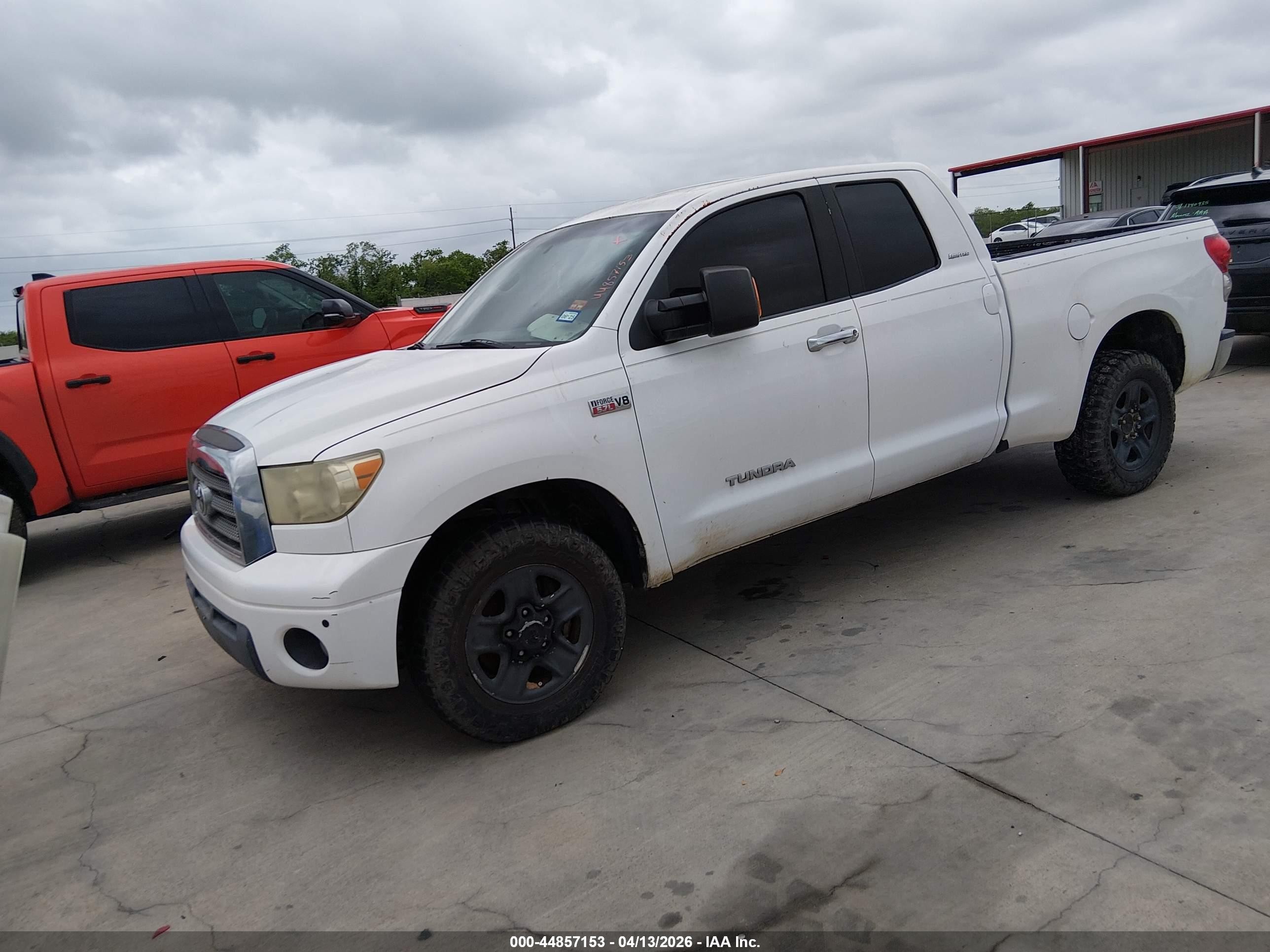 2007 Toyota Tundra Limited 5.7l V8 Желтый vin: 5TFRV58197X004424