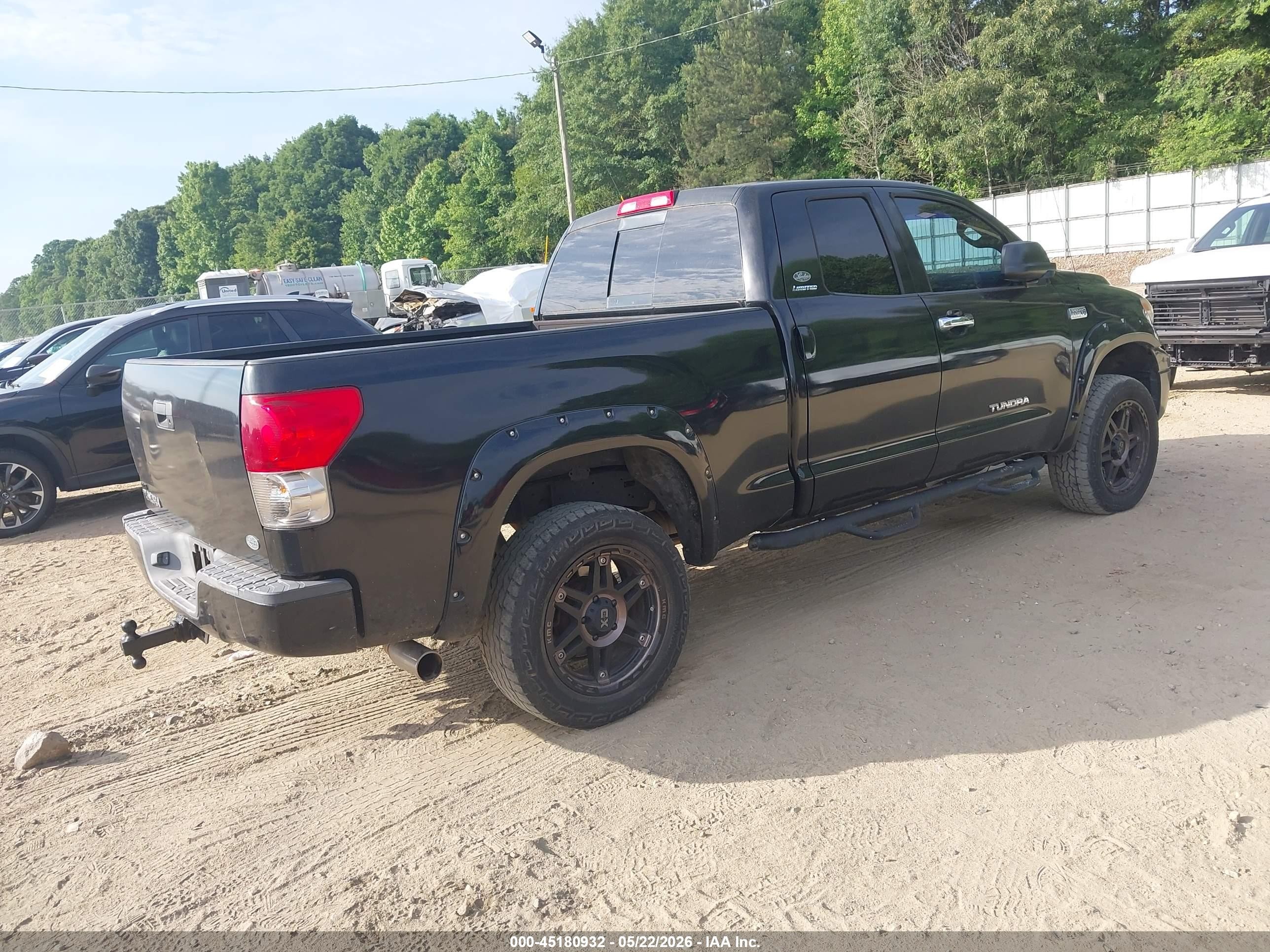 2007 Toyota Tundra Limited 5.7l V8 Черный vin: 5TFRV581X7X007302