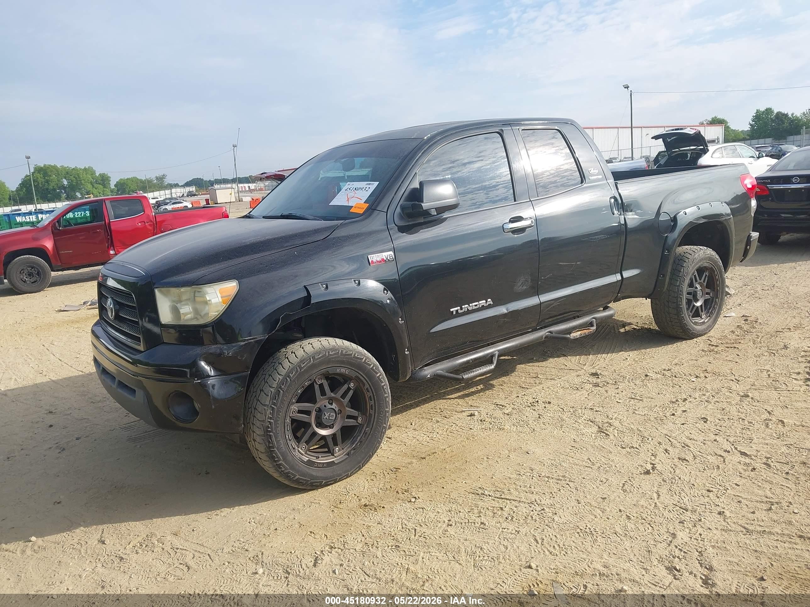 2007 Toyota Tundra Limited 5.7l V8 Черный vin: 5TFRV581X7X007302
