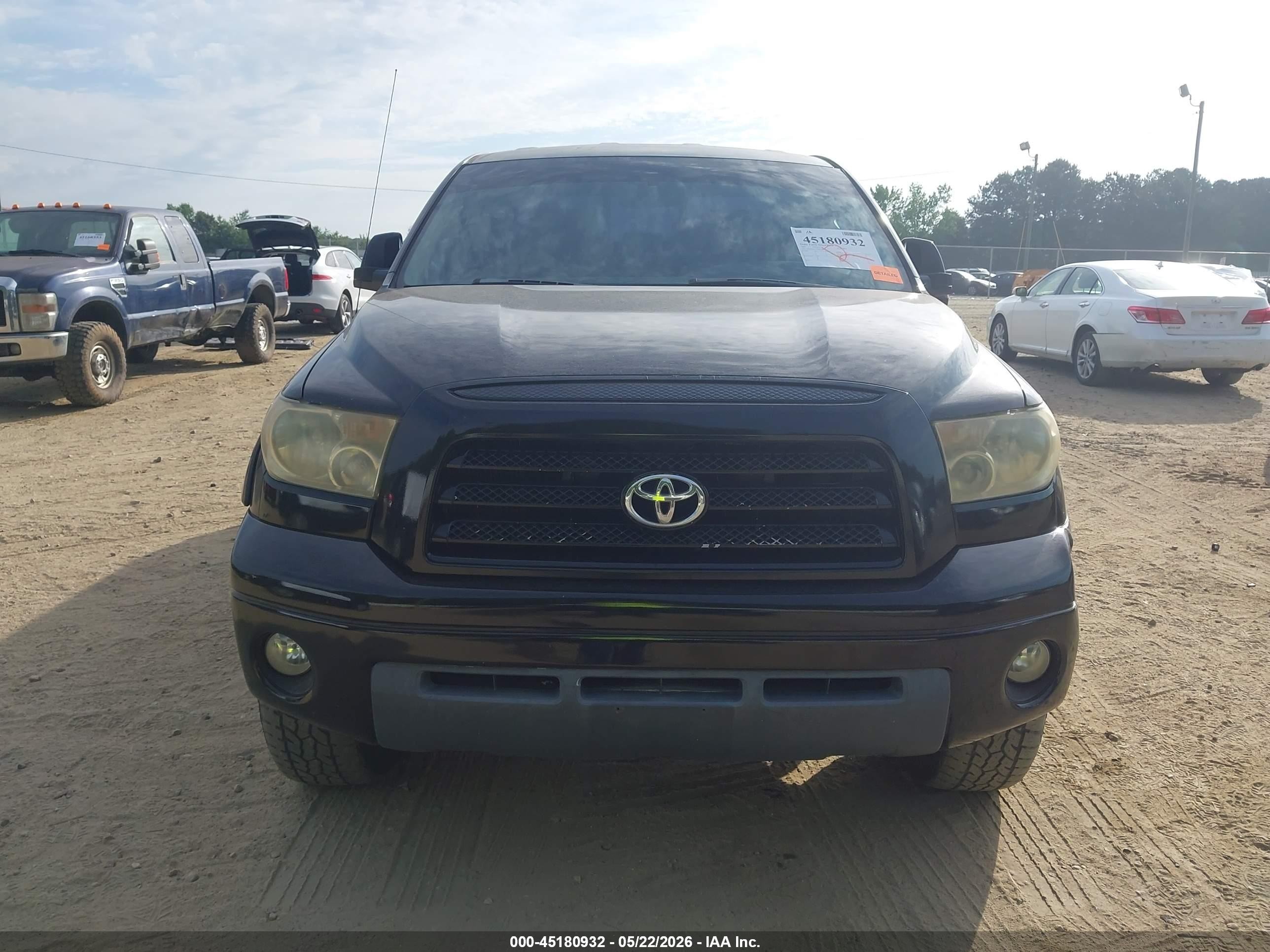 2007 Toyota Tundra Limited 5.7l V8 Черный vin: 5TFRV581X7X007302