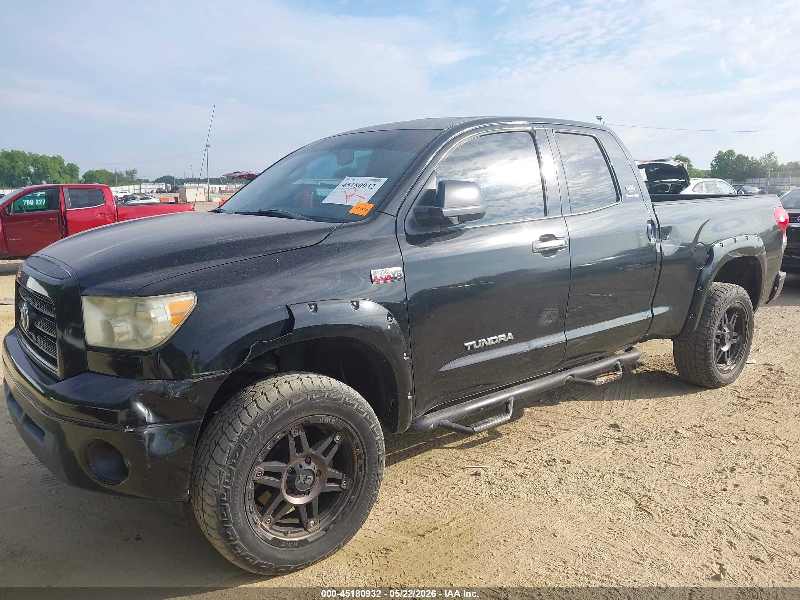 2007 Toyota Tundra Limited 5.7l V8 Черный vin: 5TFRV581X7X007302