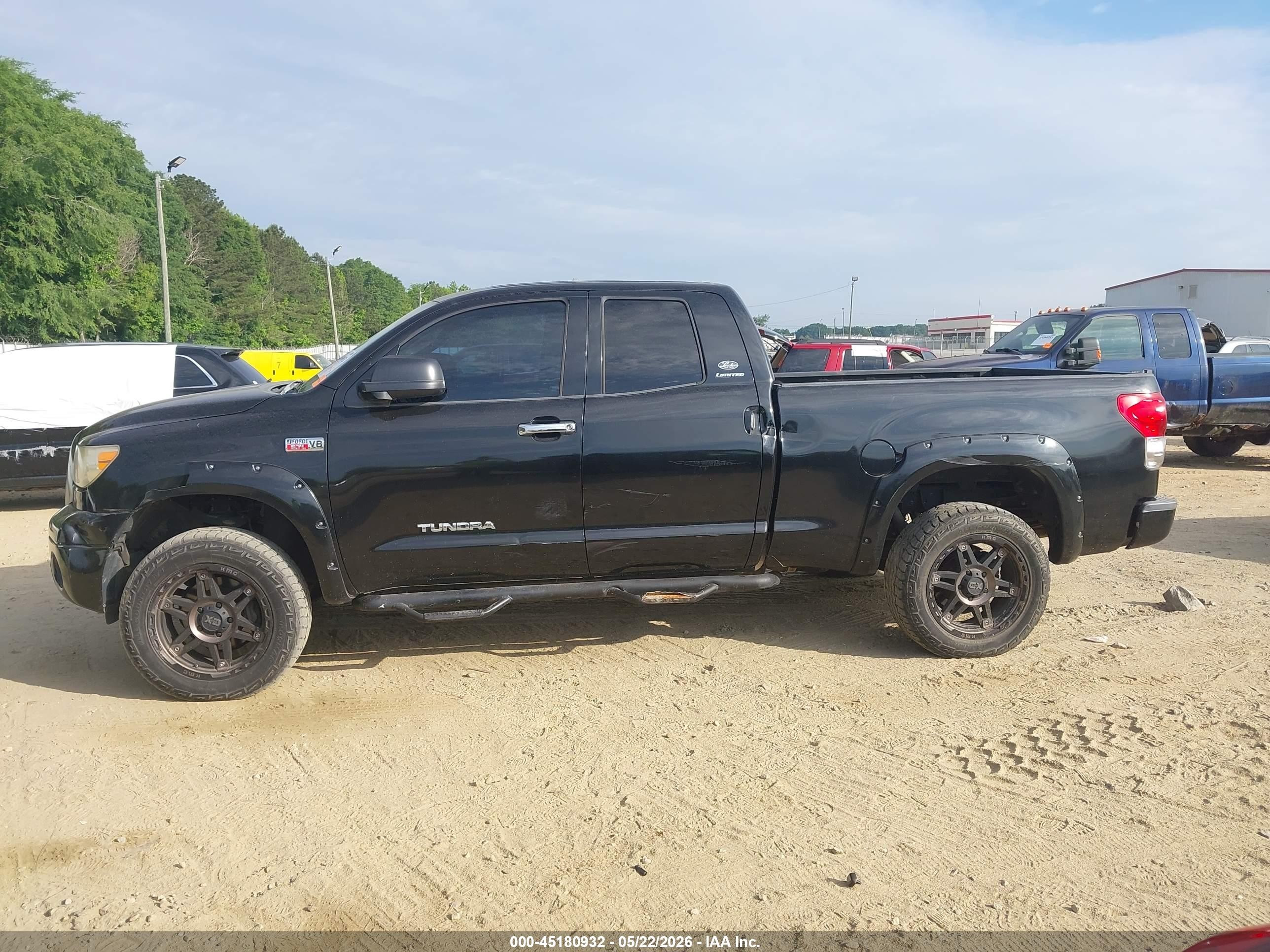 2007 Toyota Tundra Limited 5.7l V8 Черный vin: 5TFRV581X7X007302