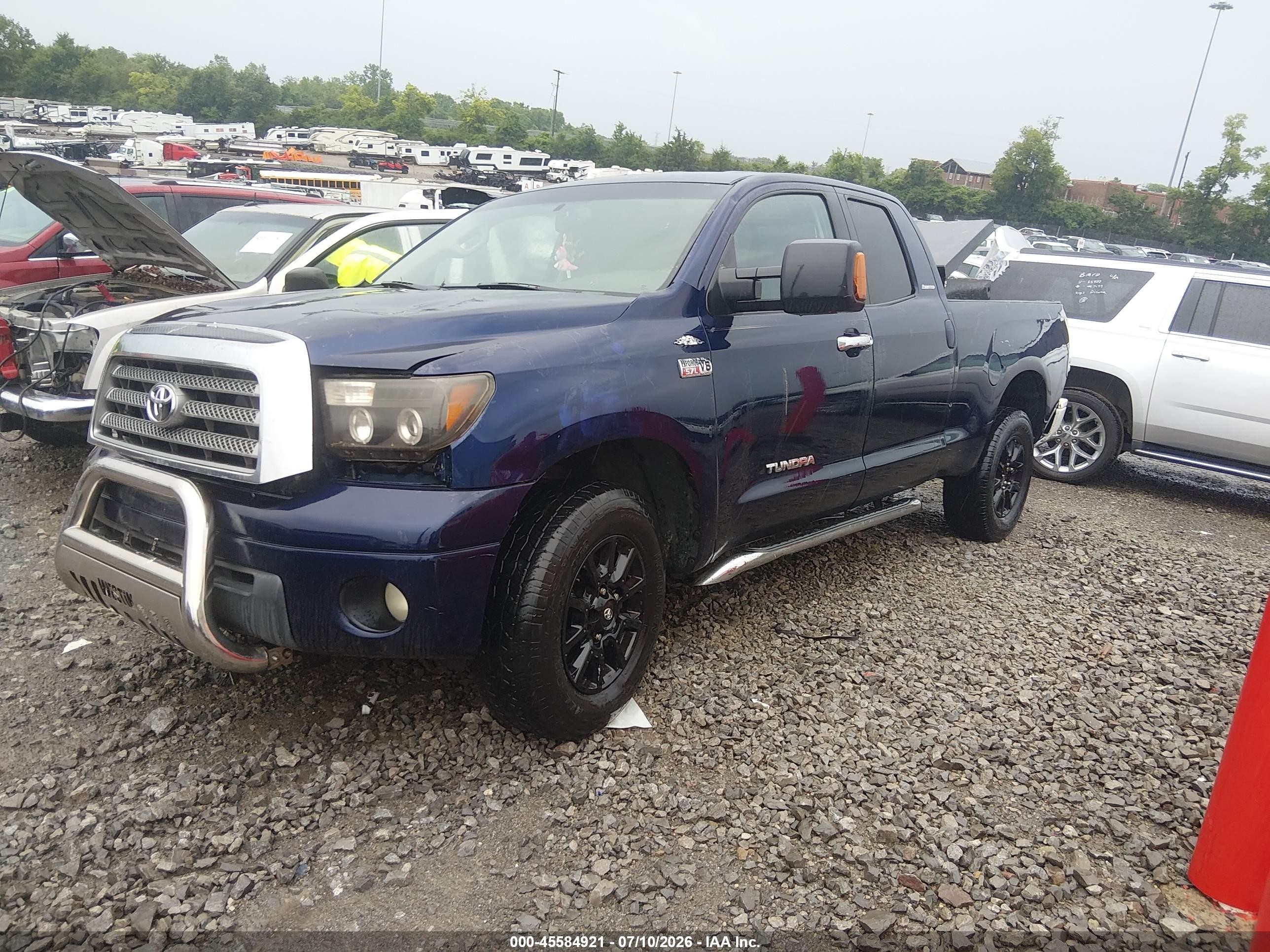 2007 Toyota Tundra Limited 5.7l V8 Blue vin: 5TFRV581X7X024830