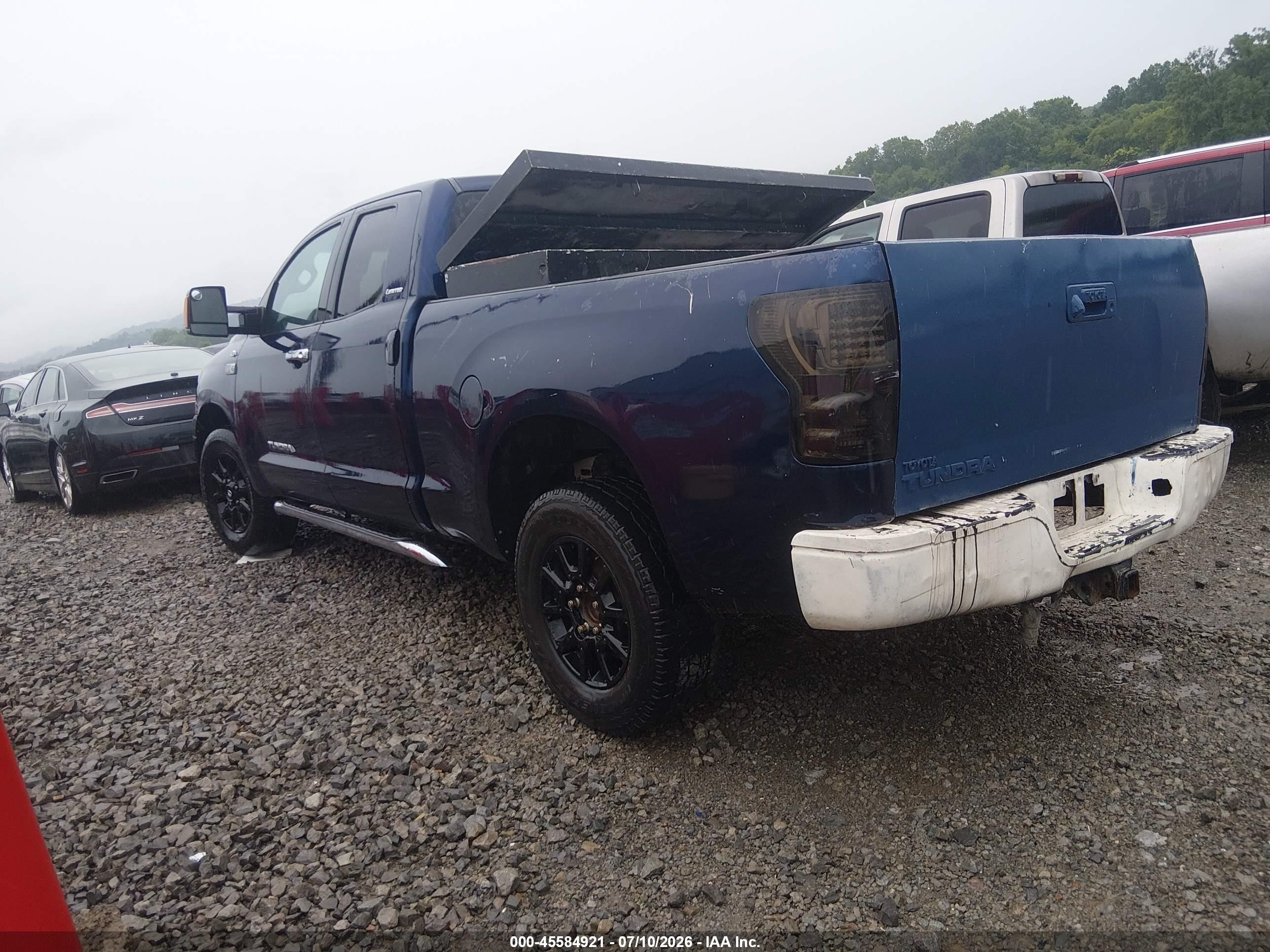 2007 Toyota Tundra Limited 5.7l V8 Blue vin: 5TFRV581X7X024830