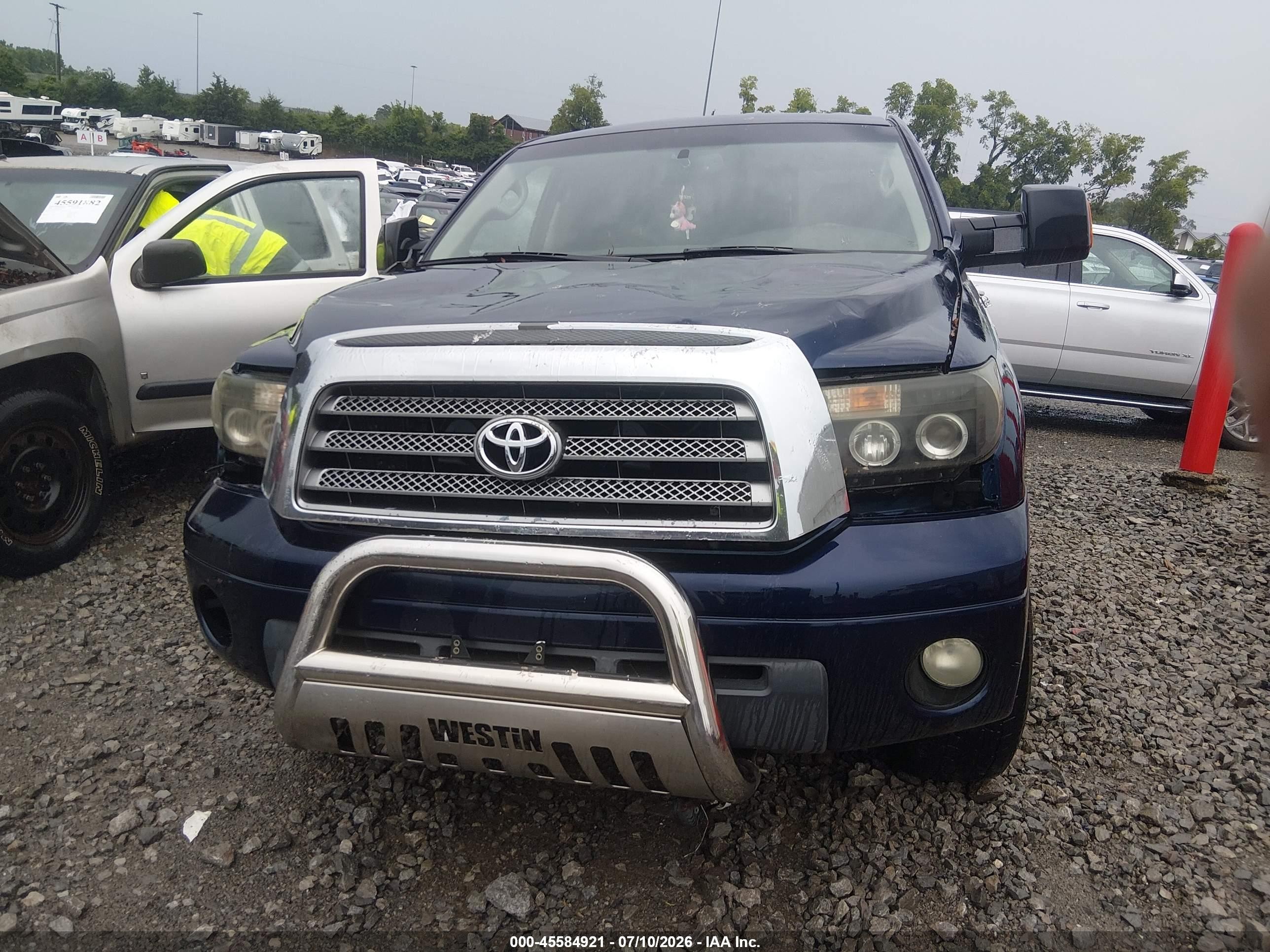 2007 Toyota Tundra Limited 5.7l V8 Blue vin: 5TFRV581X7X024830