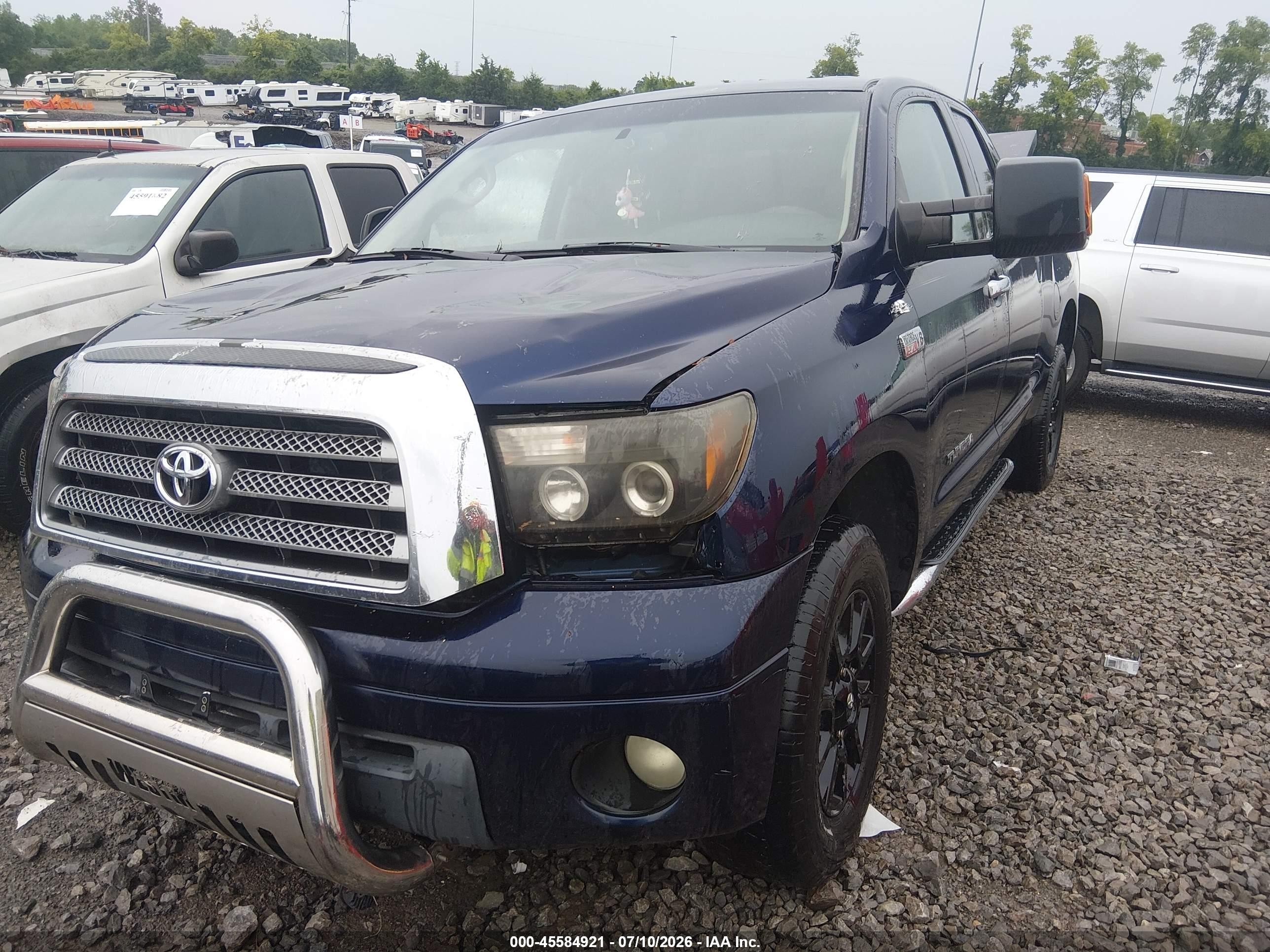 2007 Toyota Tundra Limited 5.7l V8 Blue vin: 5TFRV581X7X024830