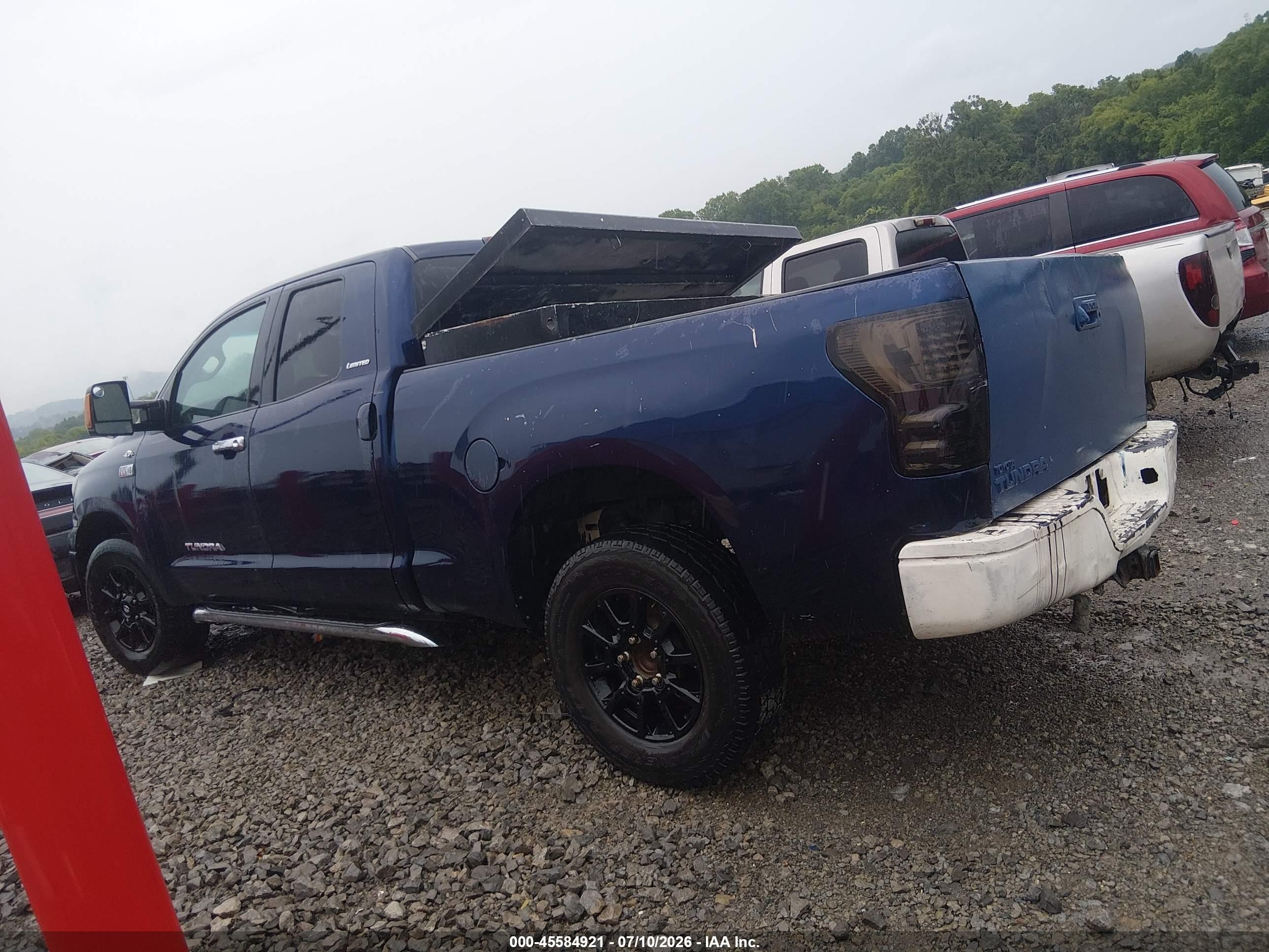 2007 Toyota Tundra Limited 5.7l V8 Blue vin: 5TFRV581X7X024830