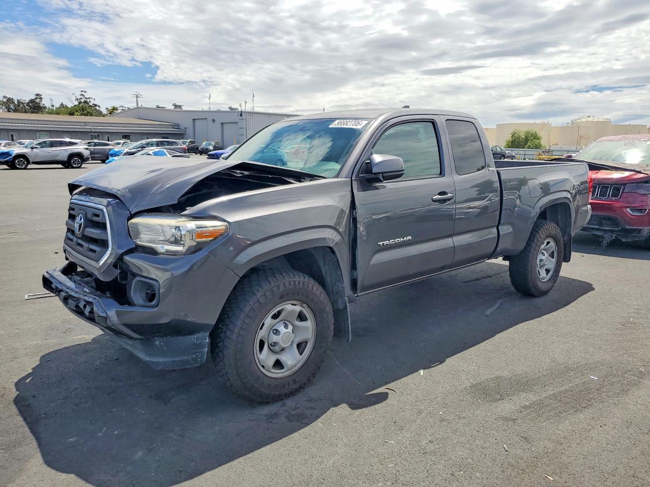 2016 Toyota Tacoma Sr5 Gray vin: 5TFRX5GN2GX065256