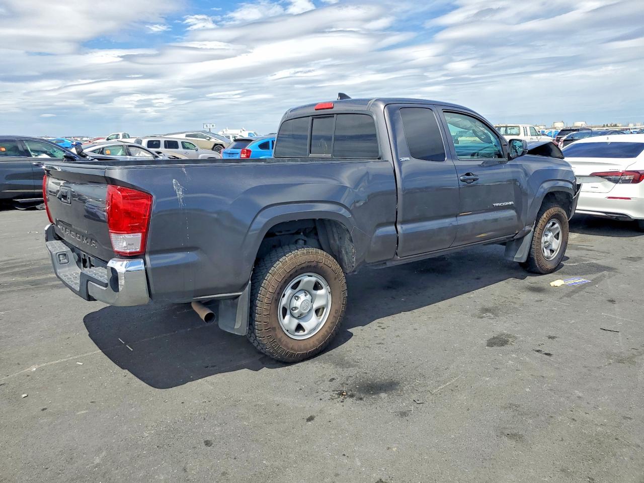 2016 Toyota Tacoma Sr5 Gray vin: 5TFRX5GN2GX065256