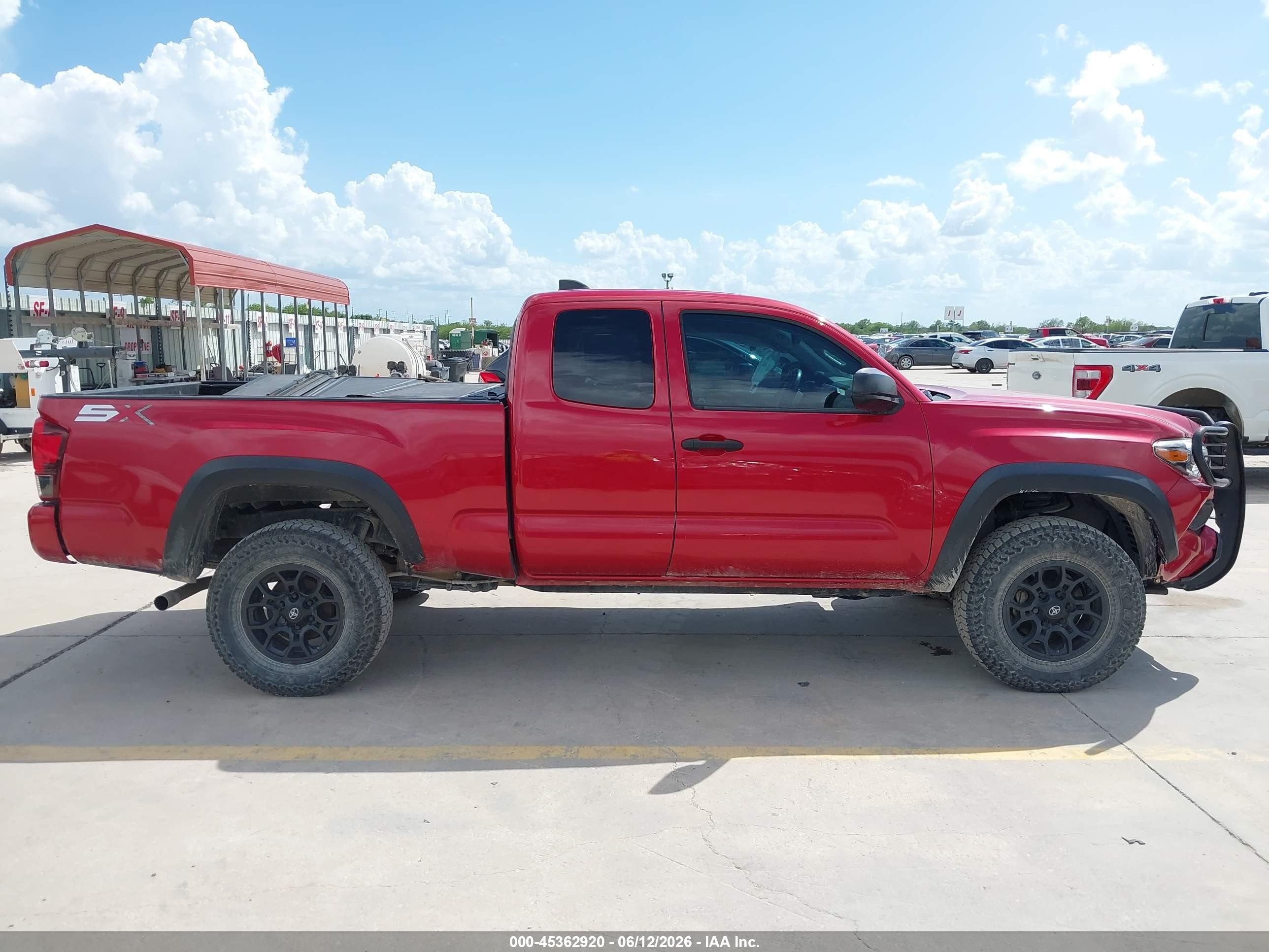 2020 Toyota Tacoma Sr Red vin: 5TFRX5GN2LX179865