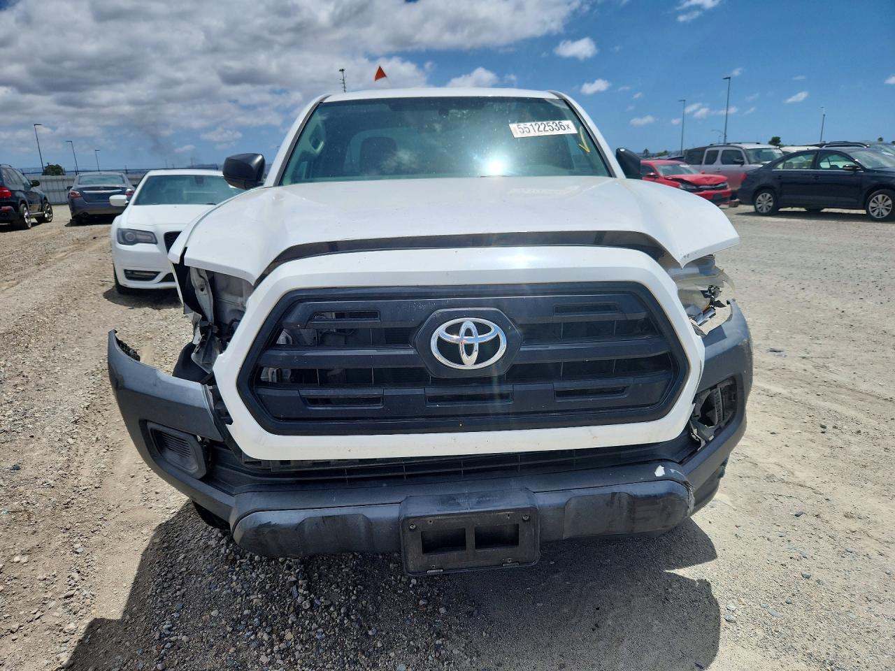 2016 Toyota Tacoma Sr White vin: 5TFRX5GN7GX065396