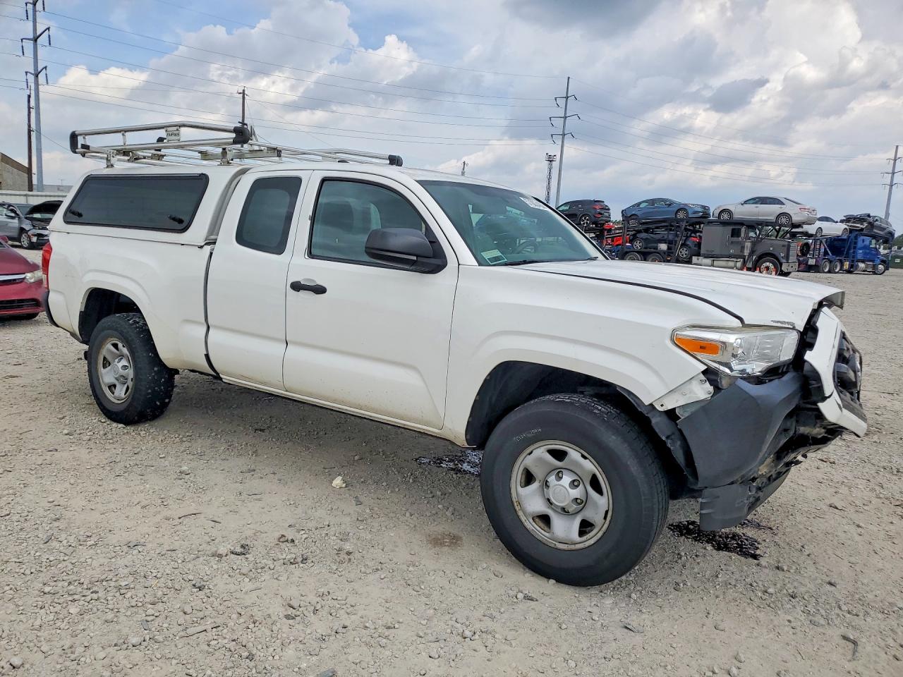 2017 Toyota Tacoma Sr White vin: 5TFRX5GN8HX086534