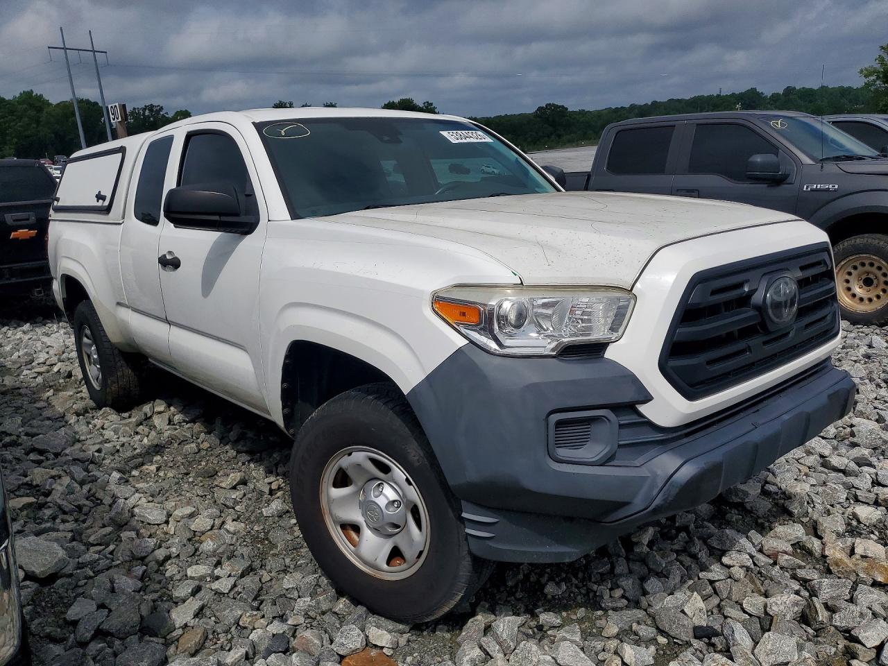2018 Toyota Tacoma Sr Белый vin: 5TFRX5GN8JX125211