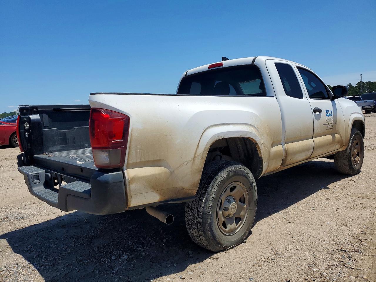 2020 Toyota Tacoma Sr Белый vin: 5TFRX5GN9LX167258