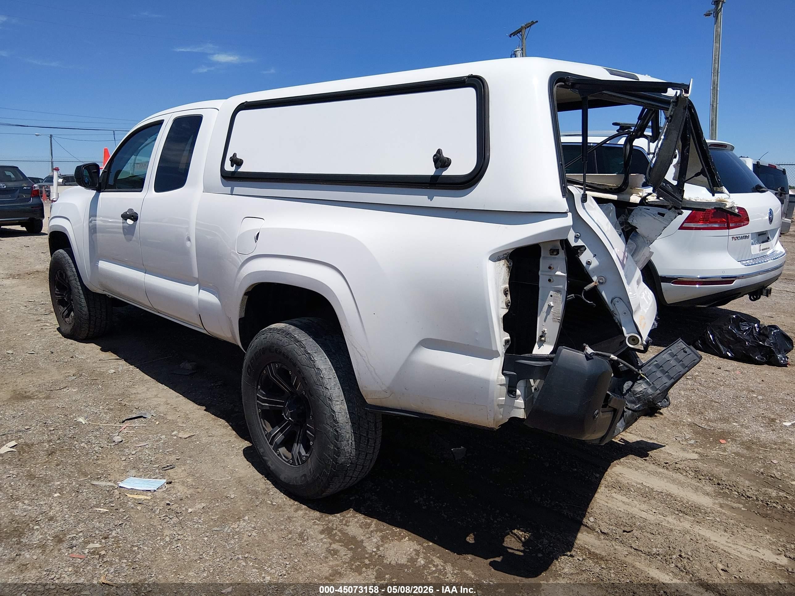 2020 Toyota Tacoma Sr Белый vin: 5TFRX5GN9LX177675