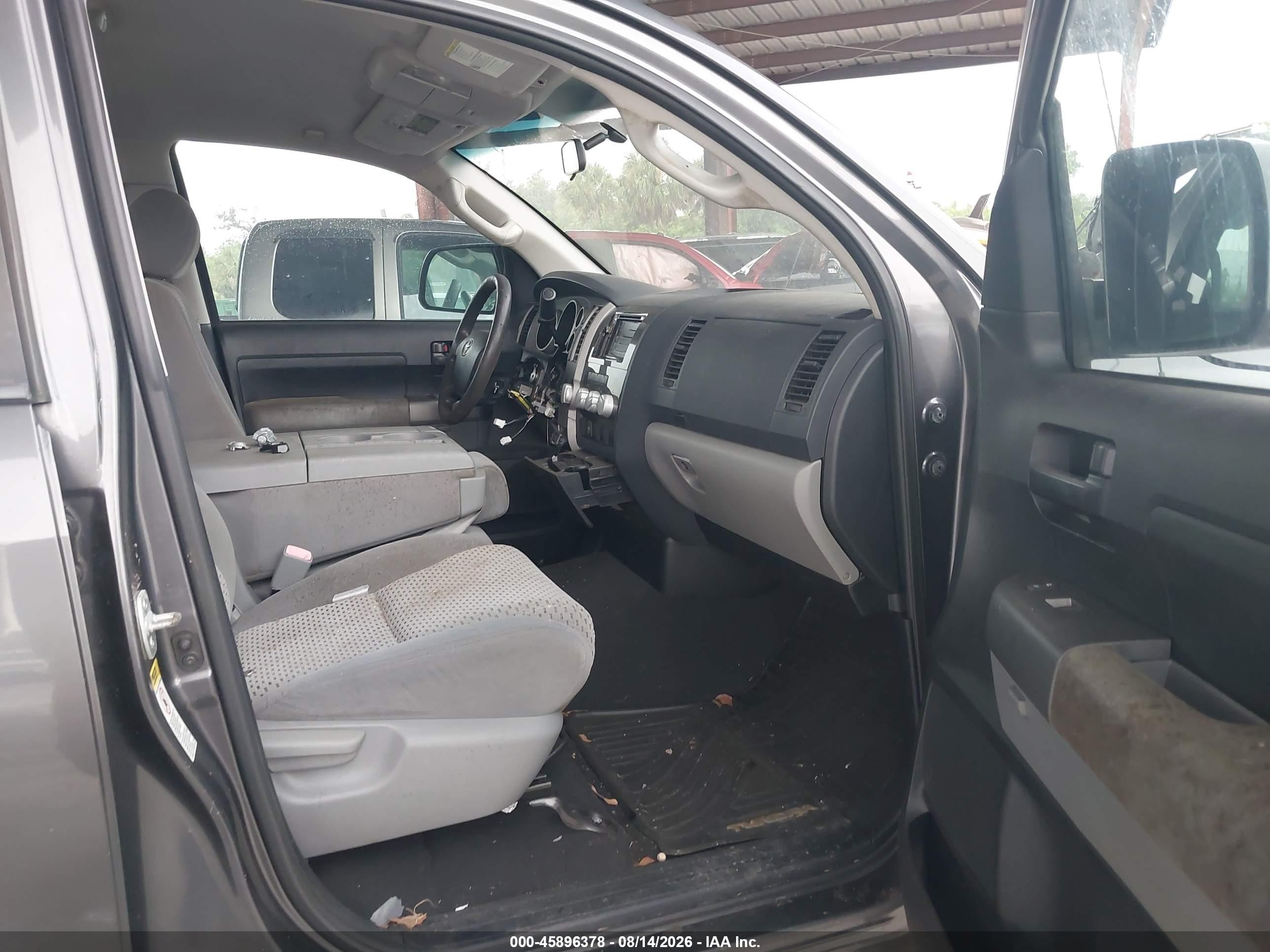 2012 Toyota Tundra Grade 5.7l V8 Gray vin: 5TFRY5F10CX128117