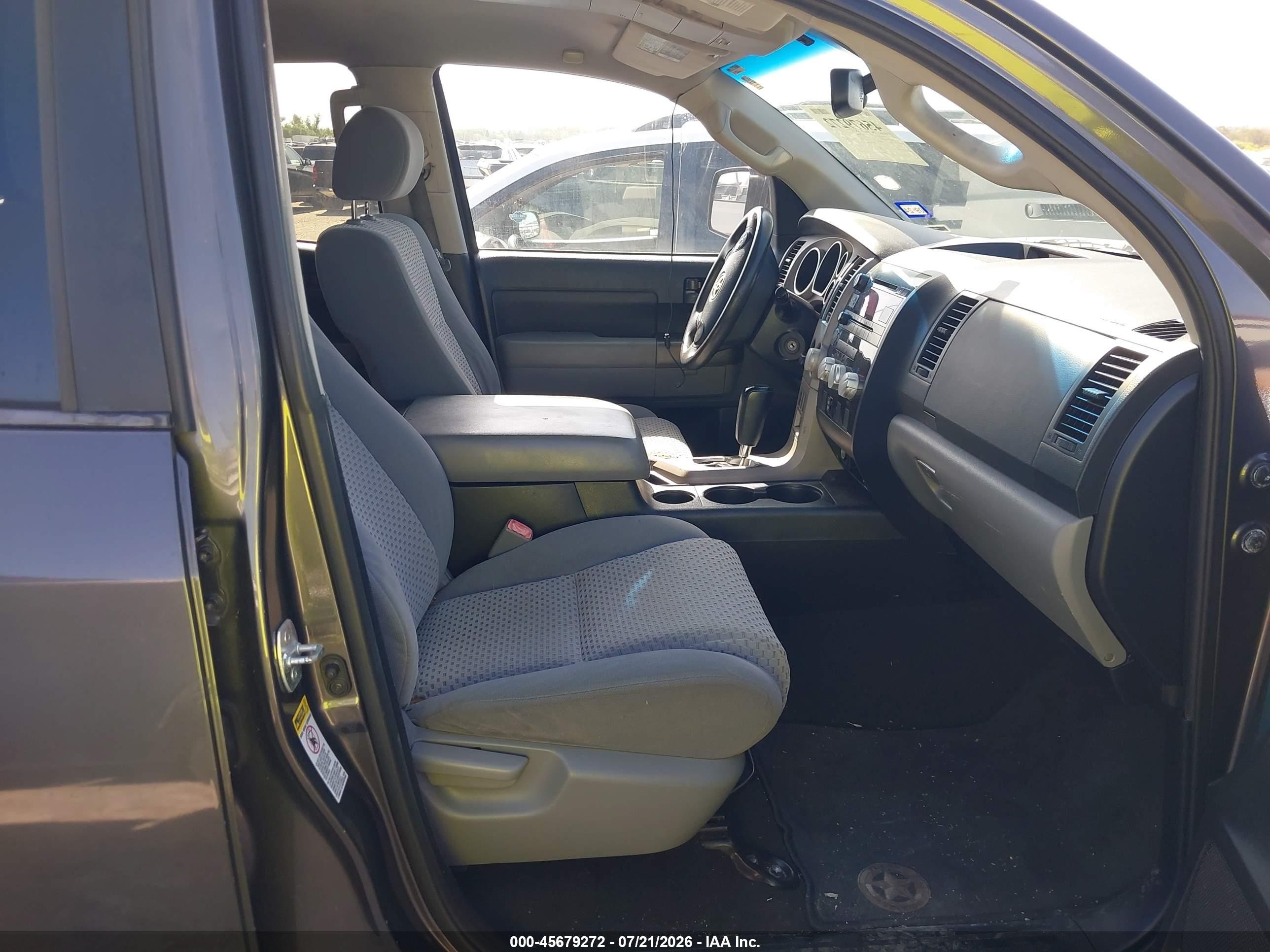 2012 Toyota Tundra Grade 5.7l V8 Gray vin: 5TFRY5F10CX128800