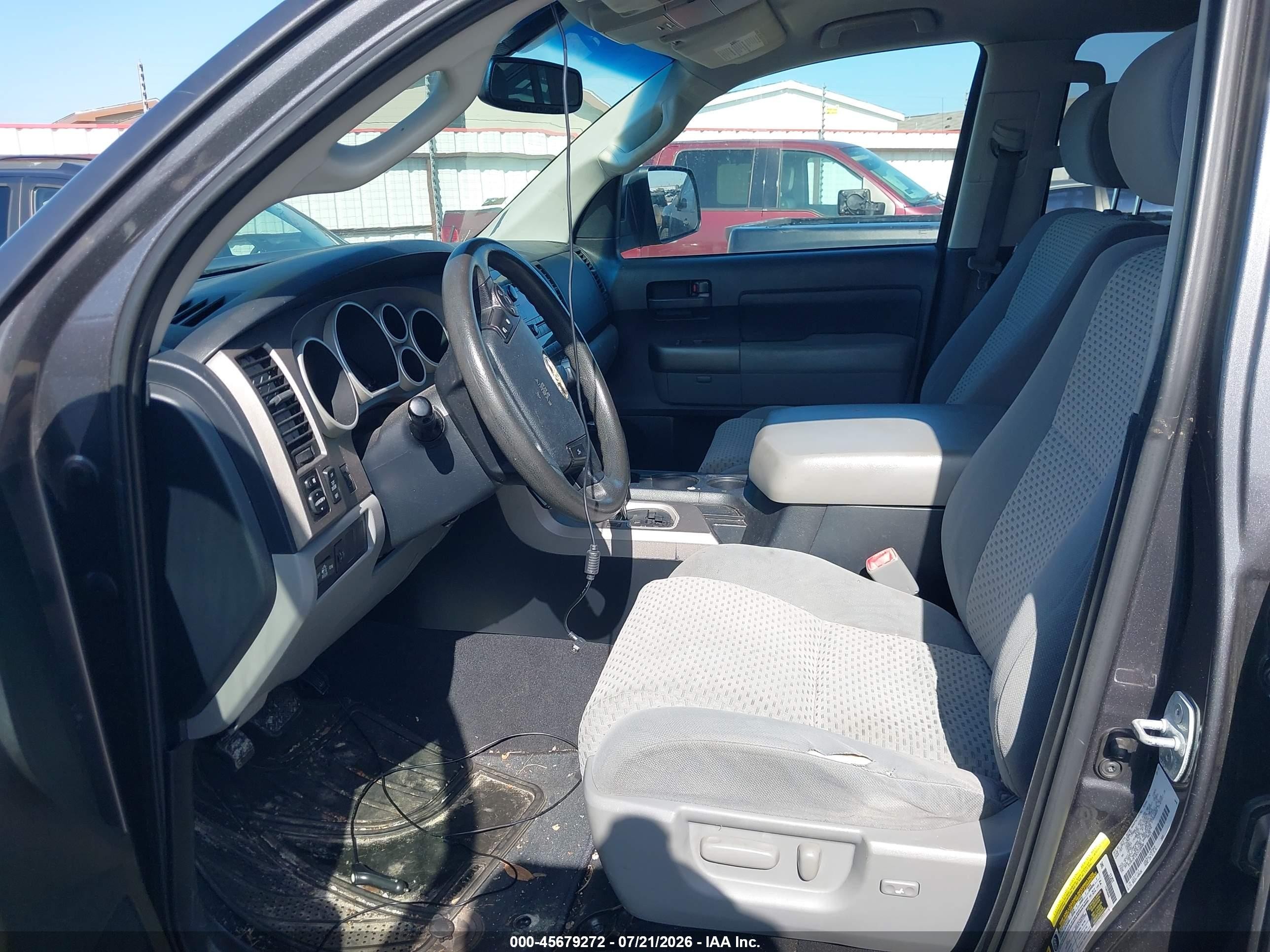 2012 Toyota Tundra Grade 5.7l V8 Gray vin: 5TFRY5F10CX128800