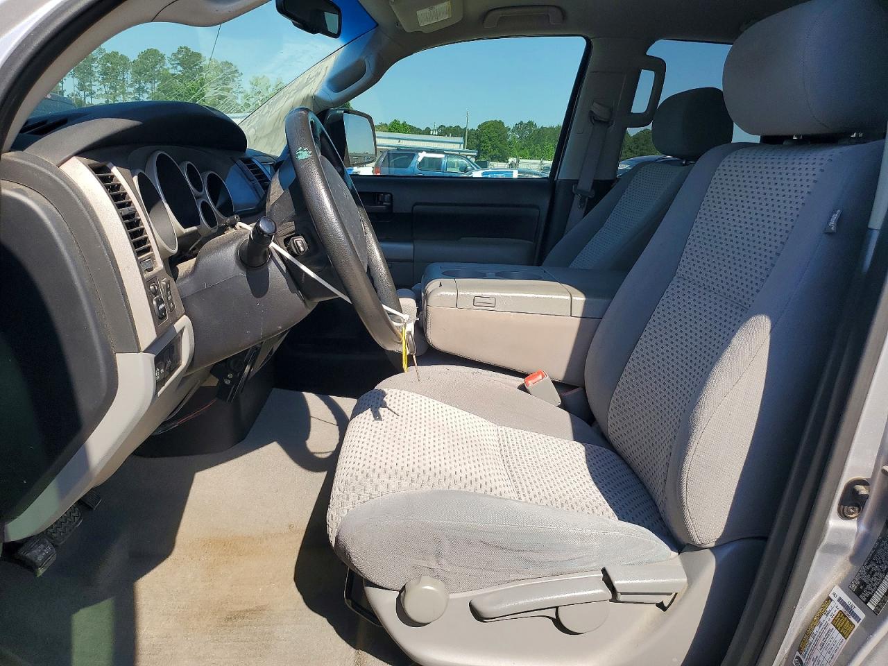 2010 Toyota Tundra Double Cab Sr5 Silver vin: 5TFRY5F11AX077563