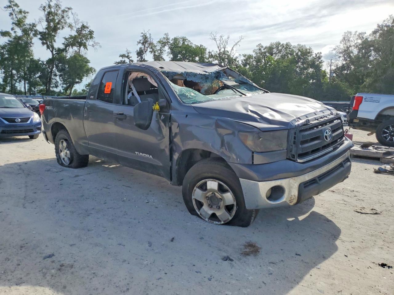 2011 Toyota Tundra Double Cab Sr5 Gray vin: 5TFRY5F11BX112975