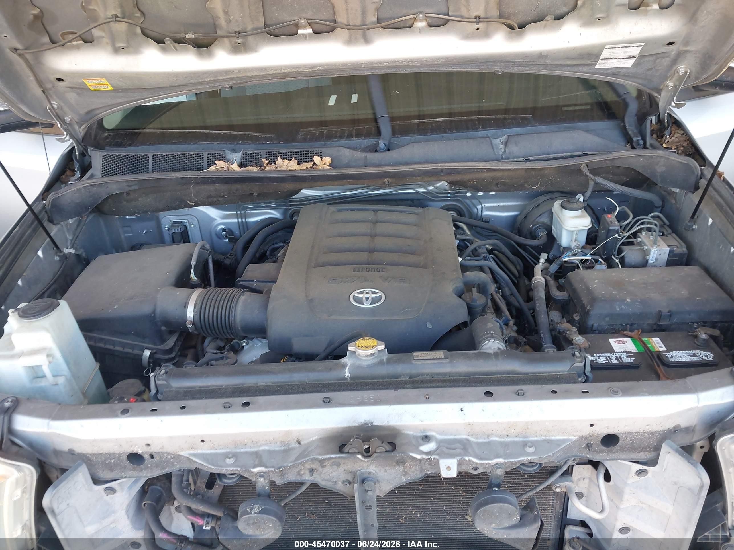 2012 Toyota Tundra Grade 5.7l V8 Silver vin: 5TFRY5F11CX119488