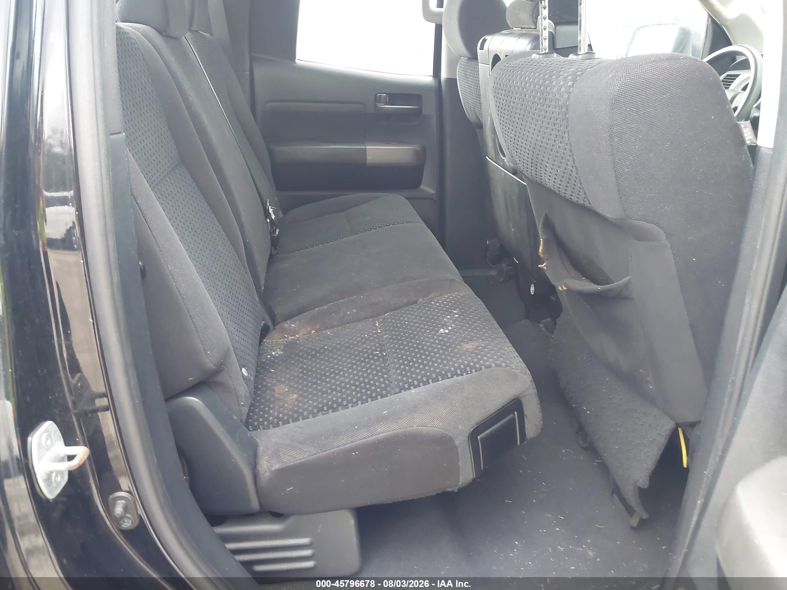 2012 Toyota Tundra Grade 5.7l V8 Black vin: 5TFRY5F11CX122164
