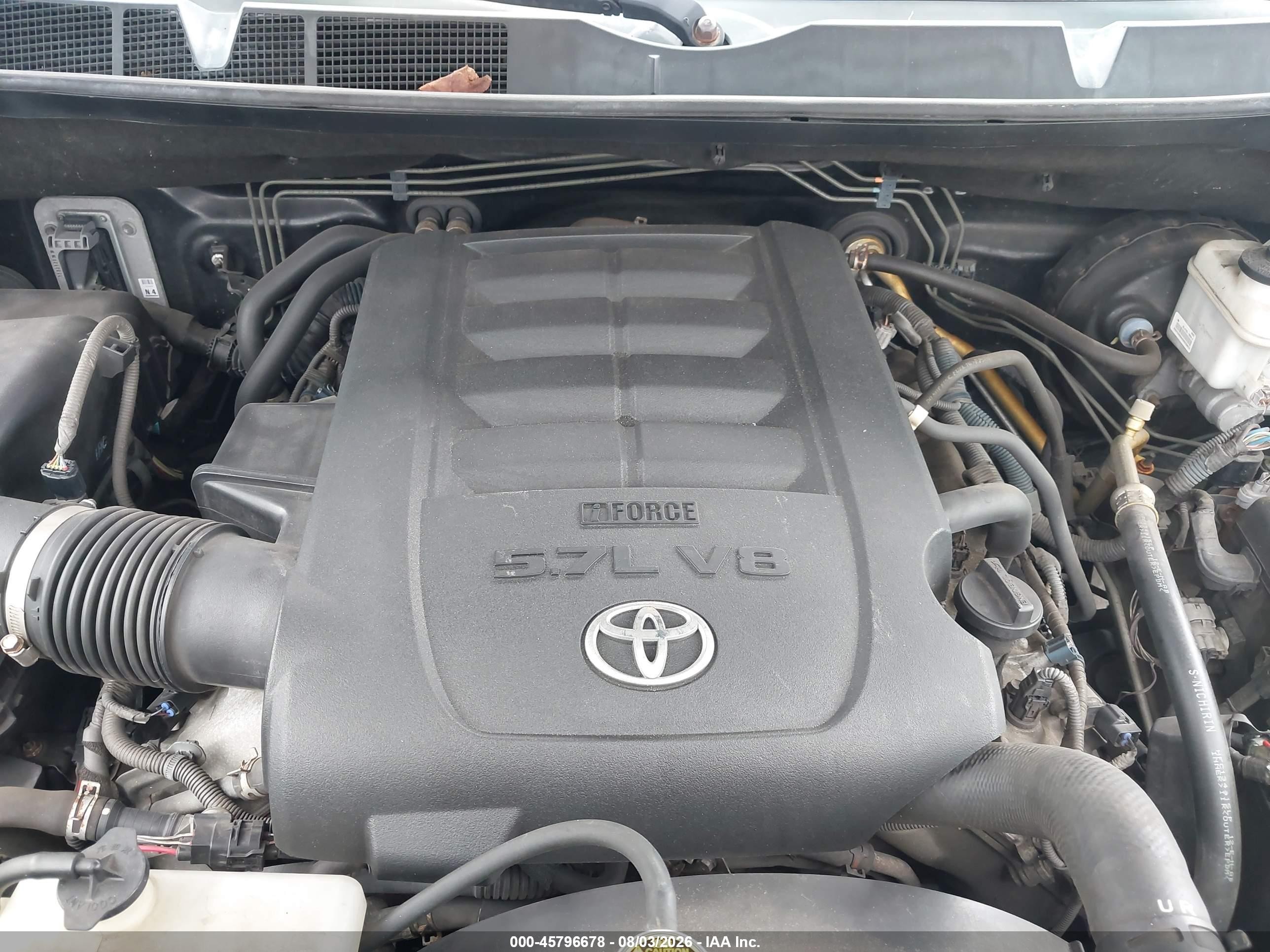 2012 Toyota Tundra Grade 5.7l V8 Black vin: 5TFRY5F11CX122164