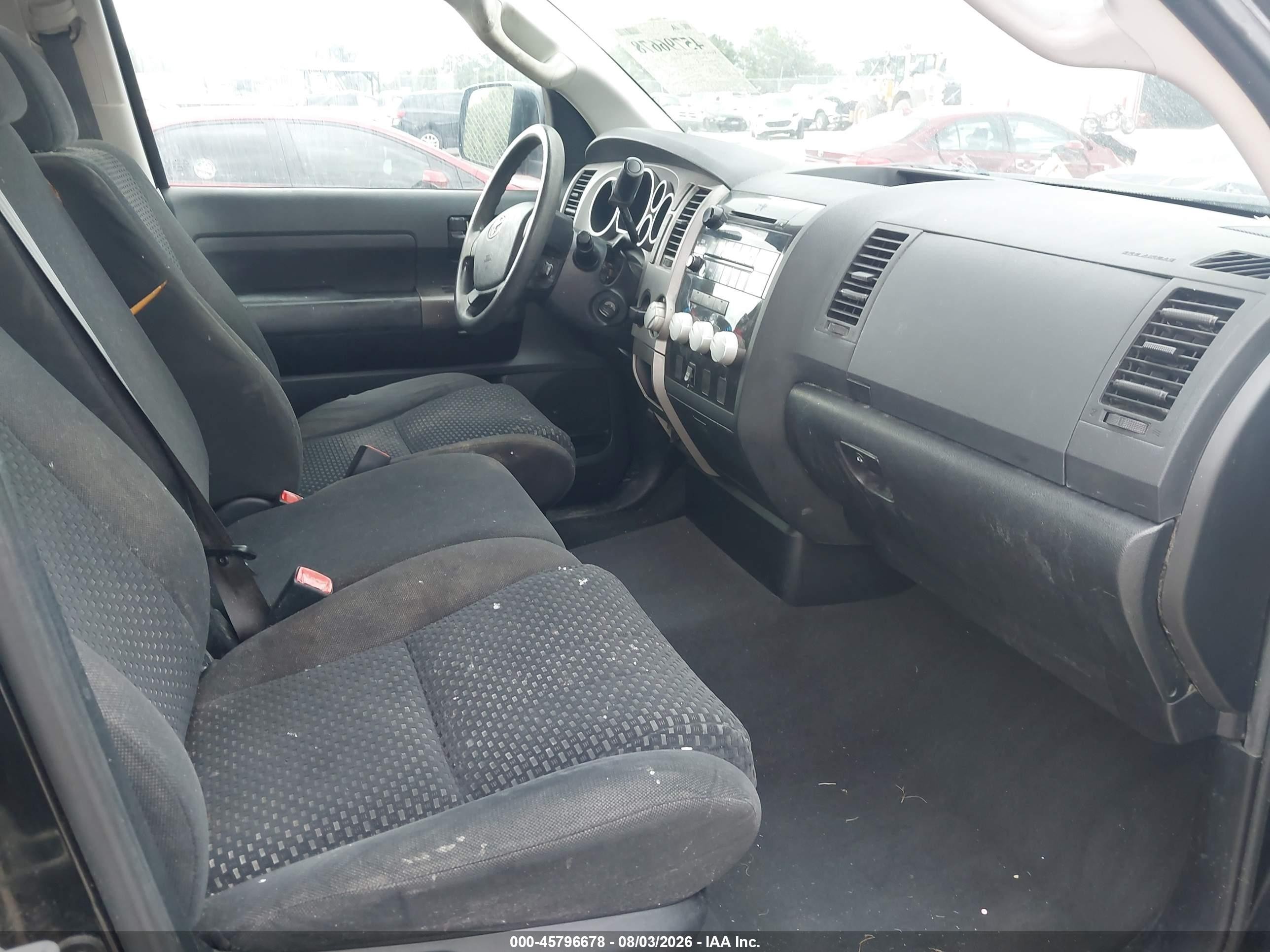 2012 Toyota Tundra Grade 5.7l V8 Black vin: 5TFRY5F11CX122164