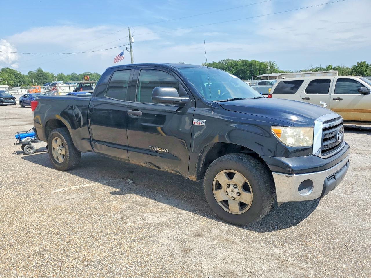 2013 Toyota Tundra Double Cab Sr5 Black vin: 5TFRY5F11DX133697