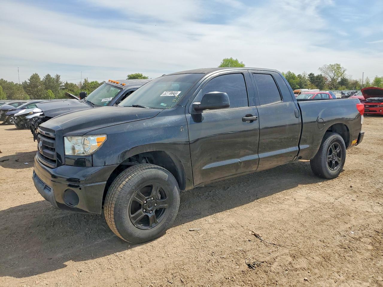 2010 Toyota Tundra Double Cab Sr5 Black vin: 5TFRY5F12AX085848