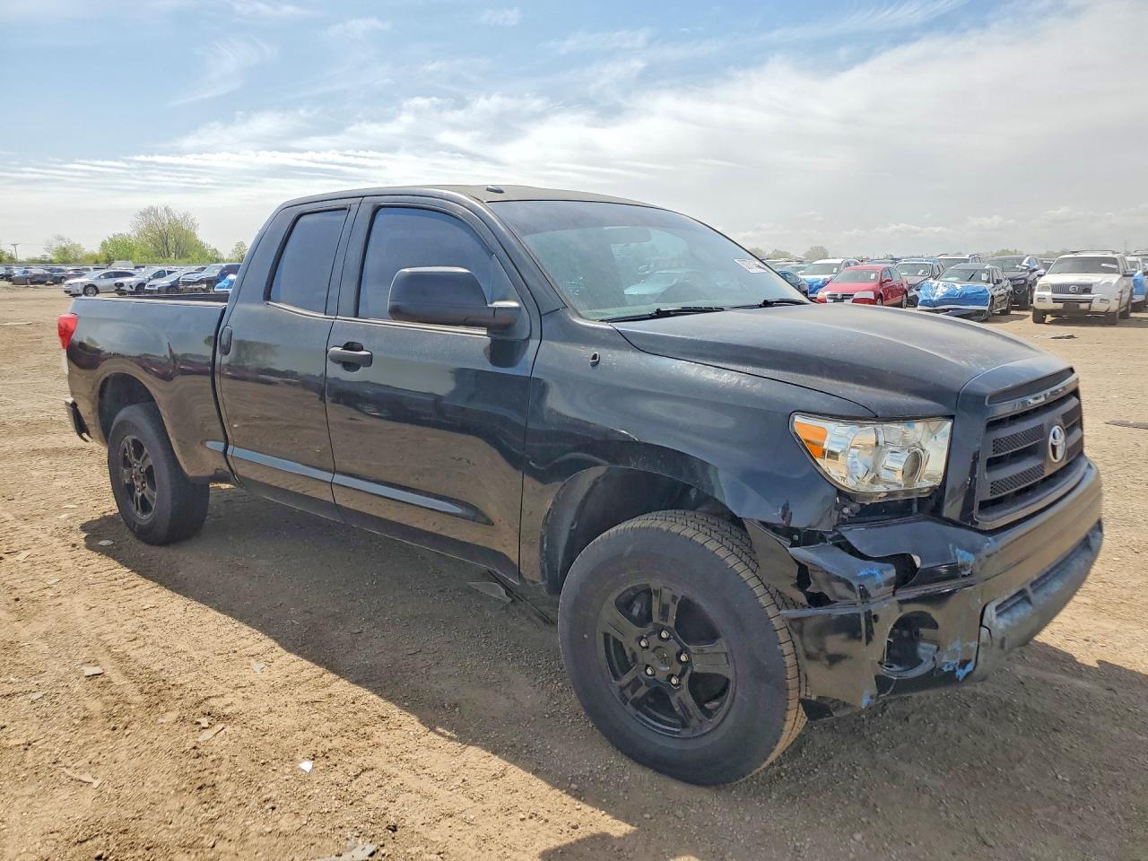 2010 Toyota Tundra Double Cab Sr5 Black vin: 5TFRY5F12AX085848