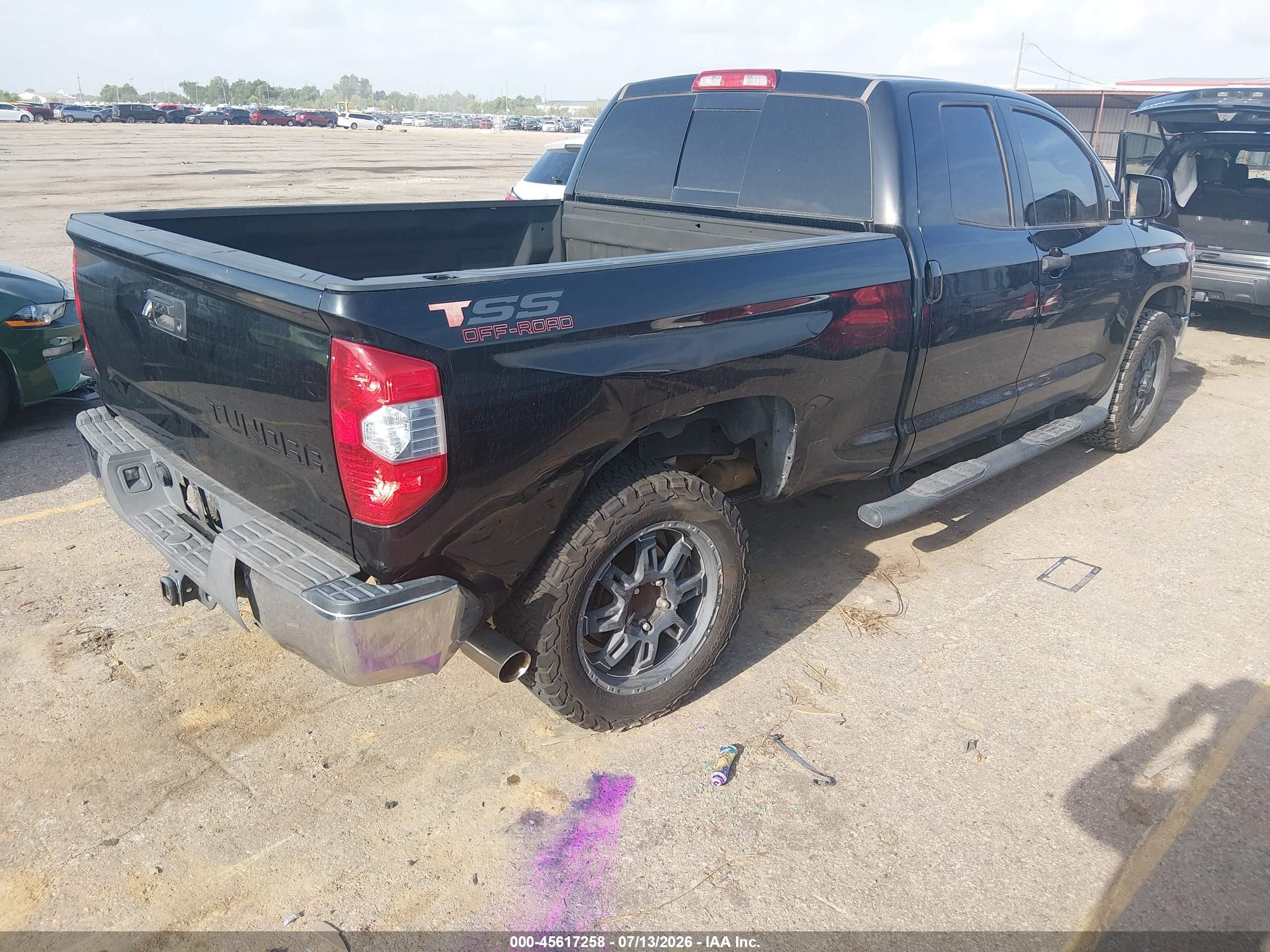2015 Toyota Tundra Sr5 5.7l V8 Black vin: 5TFRY5F12FX191904
