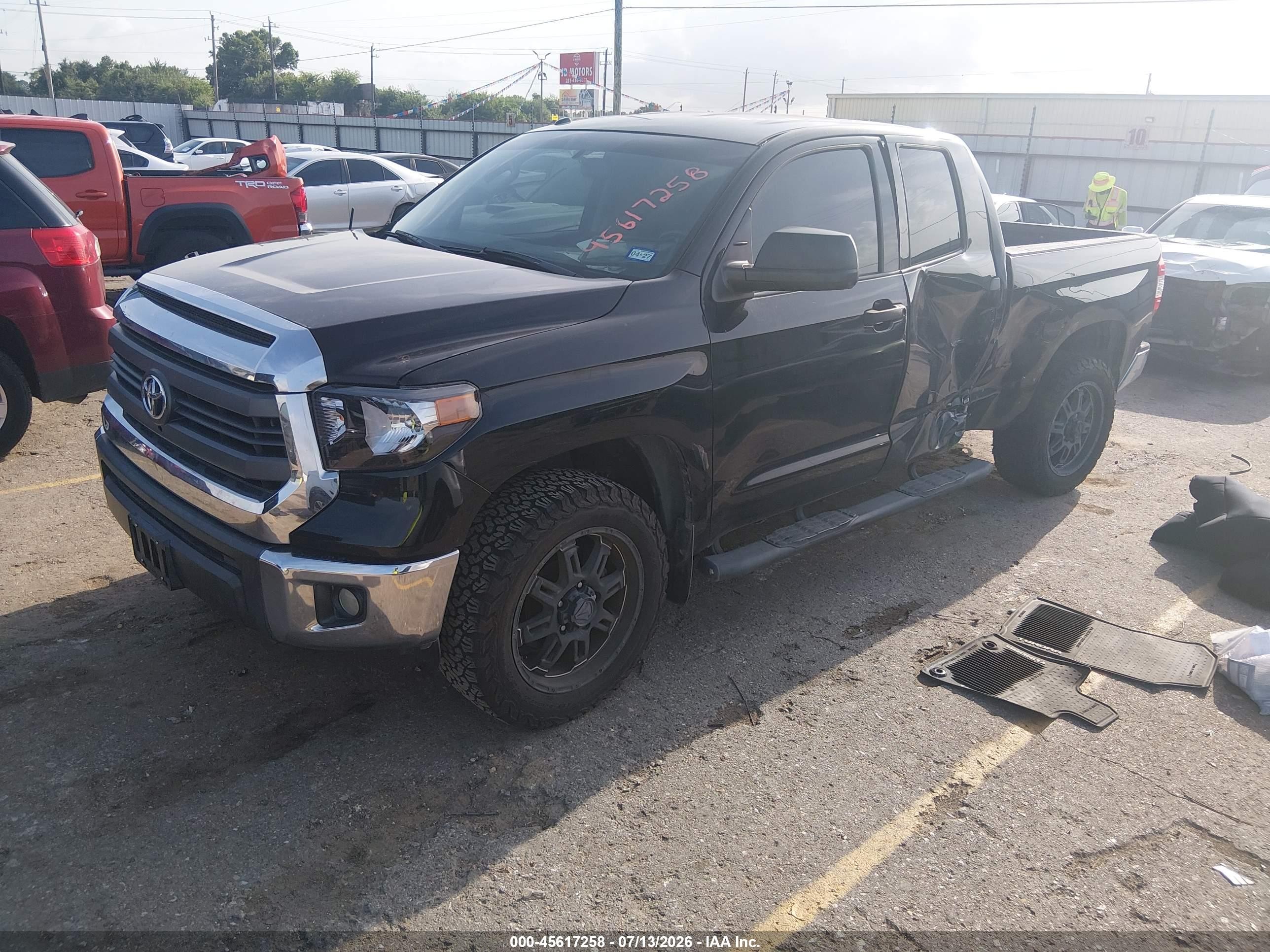2015 Toyota Tundra Sr5 5.7l V8 Black vin: 5TFRY5F12FX191904